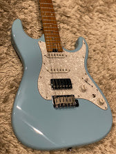 Soloking MS-1 Classic in Daphne Blue and Roasted Maple FB - Image 3