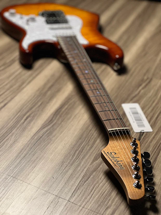 Soloking MS-1 Classic MKII in Aged Honeyburst with 5A Quilt Top Nafiri Special Run - Image 4