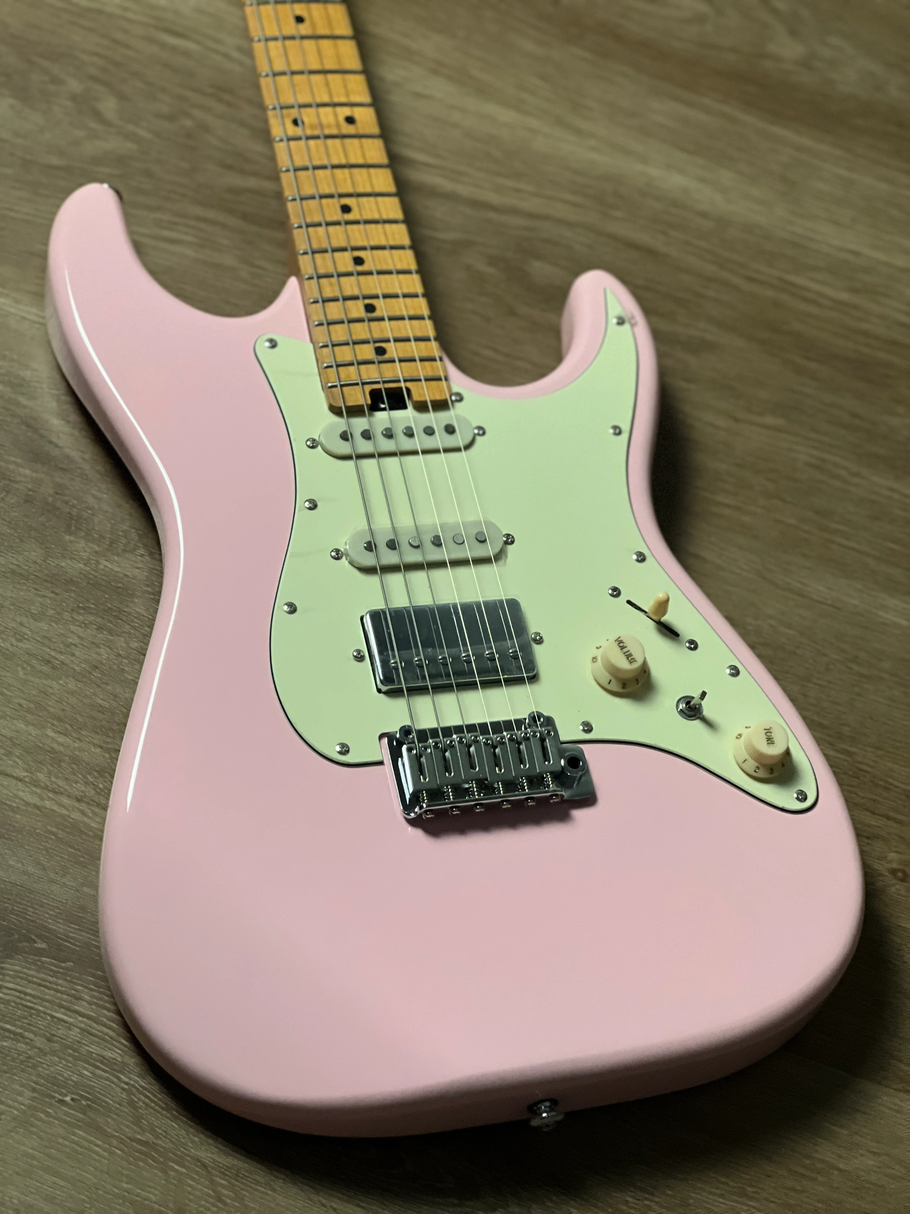 Soloking MS-1 Classic MKII in Shell Pink with Roasted Maple FB - Image 2