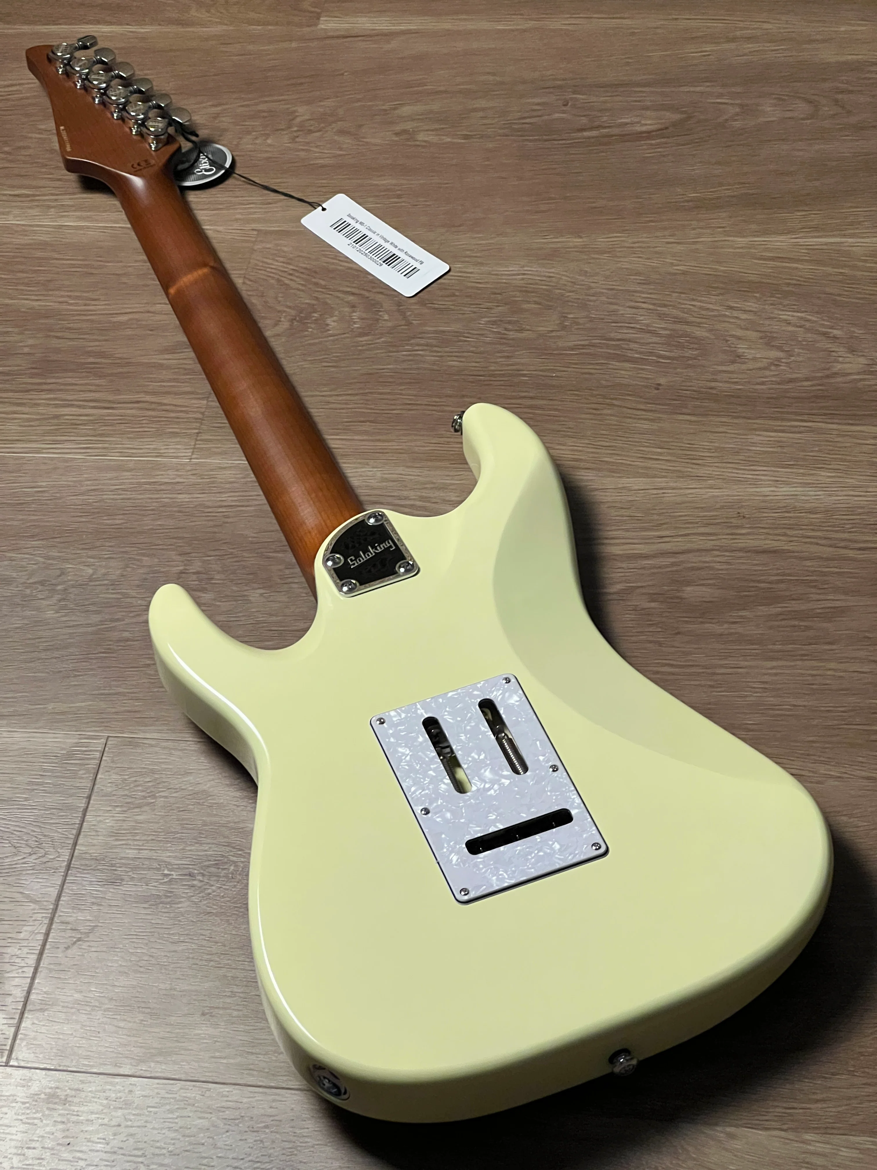 Soloking MS-1 Classic MKII in Vintage White with Rosewood FB - Image 4