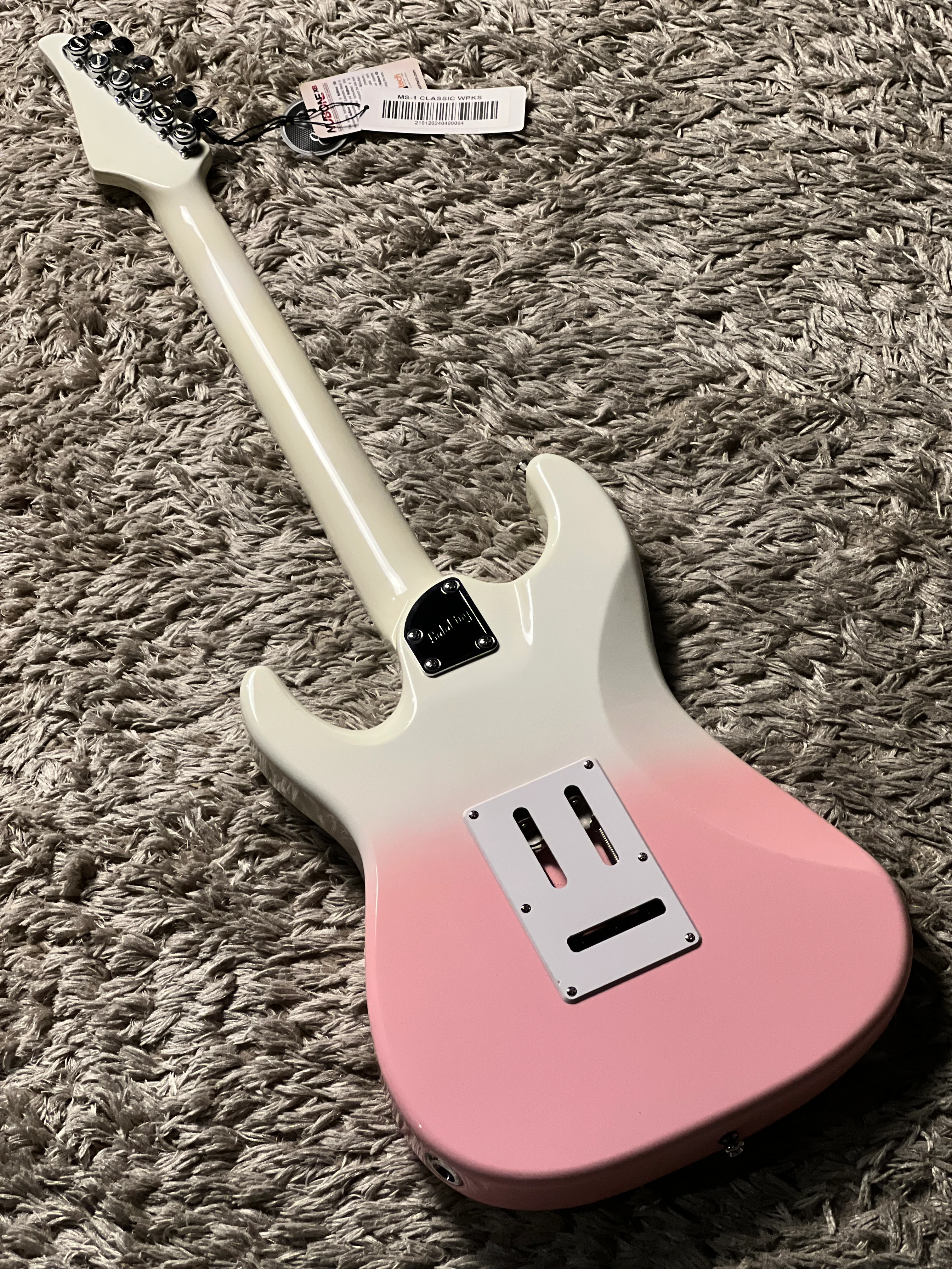 Soloking MS-1 Classic MKII in White Pink Burst with White Neck Nafiri Special Run - Image 6