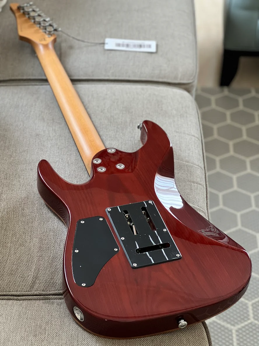 Soloking MS-1 Custom 22 HH Flat Top in Fire Wakesurf with Rosewood FB - Image 3