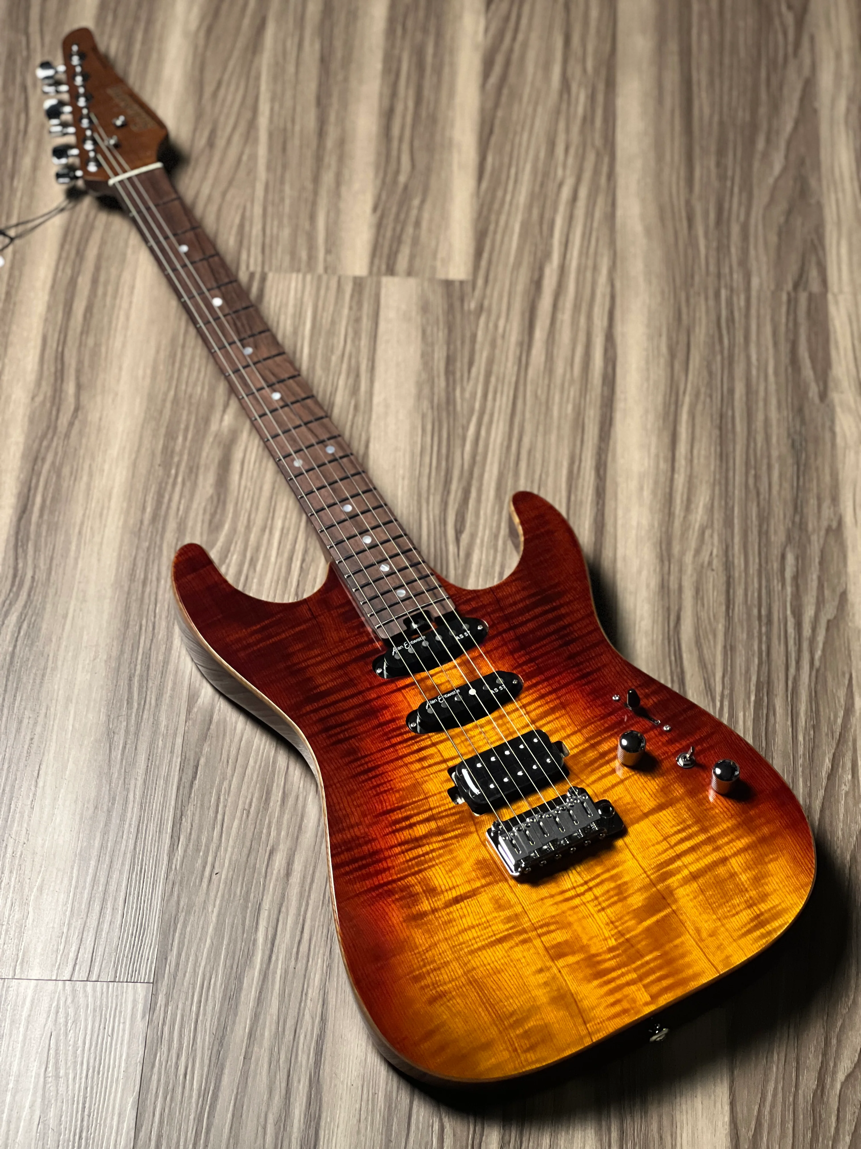 Soloking MS-1 Custom 22 HSS Flat Top in Fire Wakesurf with Rosewood FB JESCAR - Image 2
