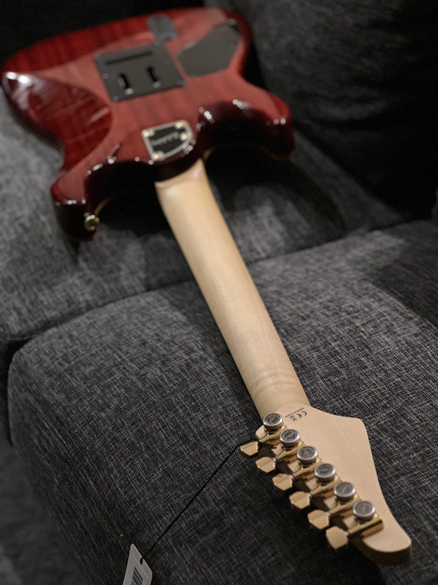 Soloking MS-1 Custom 22 HSS FR Elite in Amber Nafiri Special Run - Image 9
