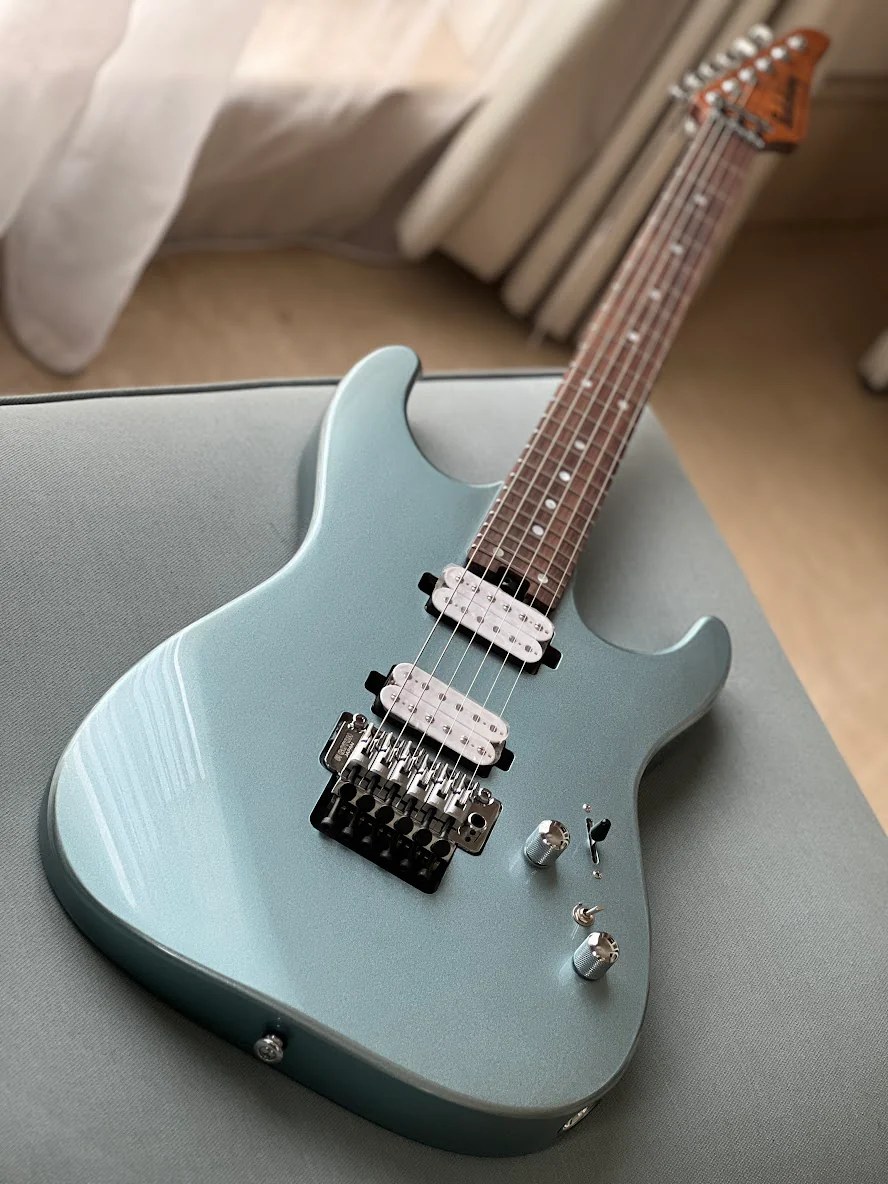 Soloking MS-1 Custom 24 HH FR Elite in Ice Blue Metallic - Image 2