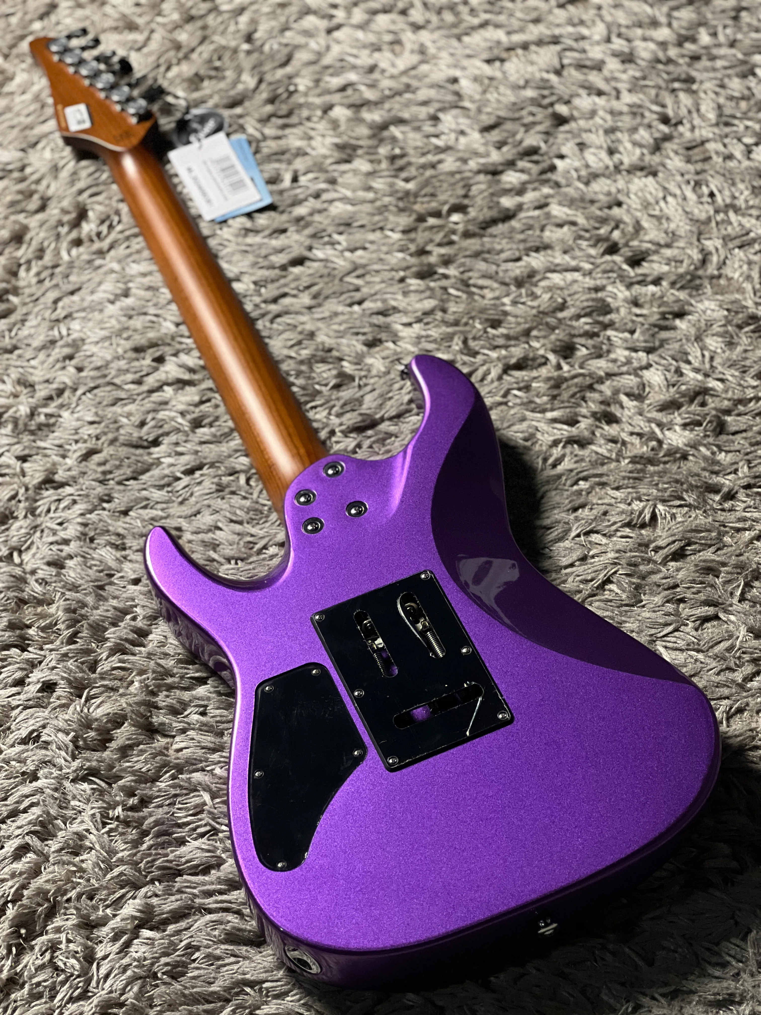 Soloking MS-1 Custom 24 HH FR Flat Top in Deep Purple Nafiri Special Run - Image 4