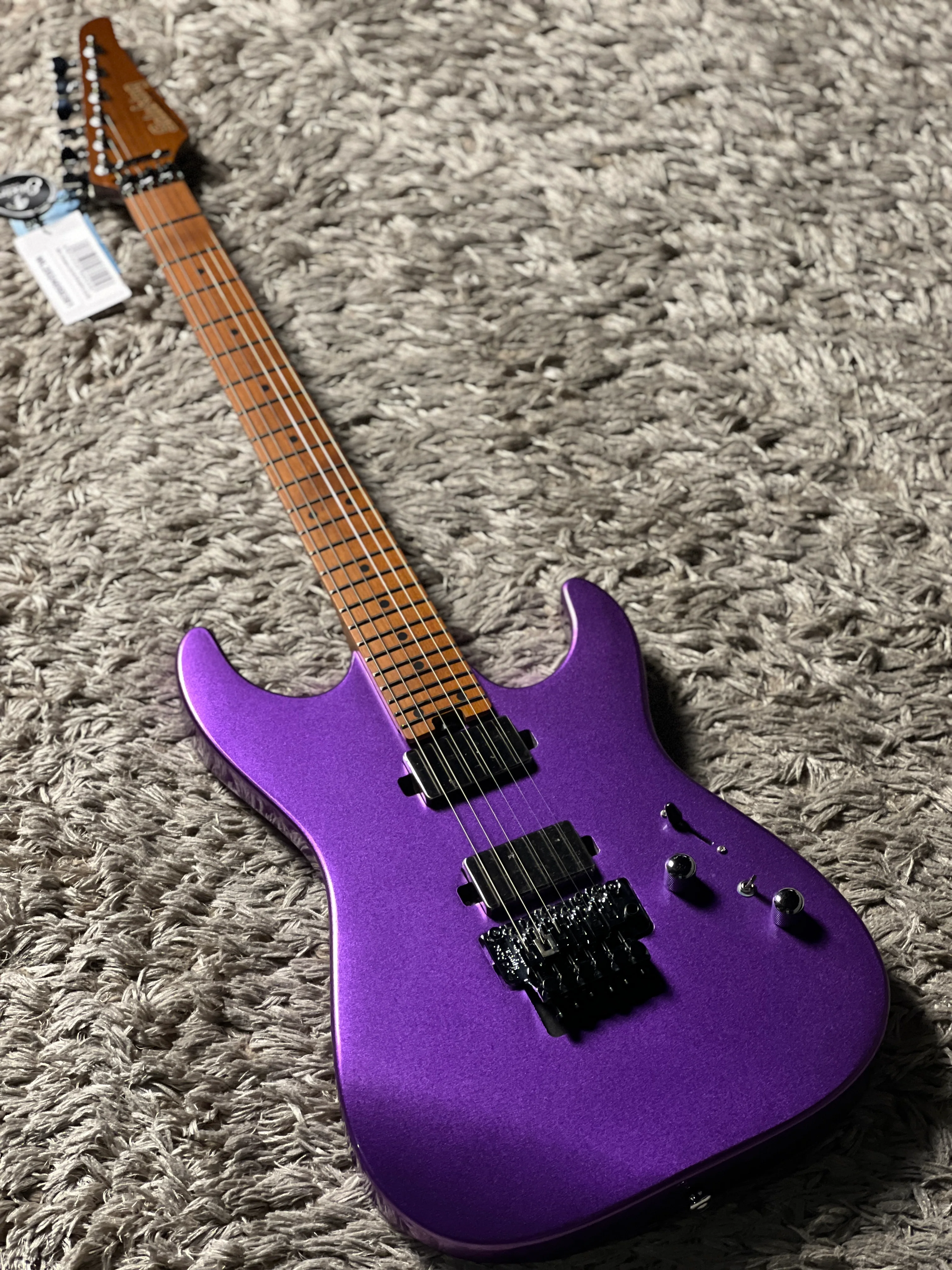 Soloking MS-1 Custom 24 HH FR Flat Top in Deep Purple Nafiri Special Run - Image 7