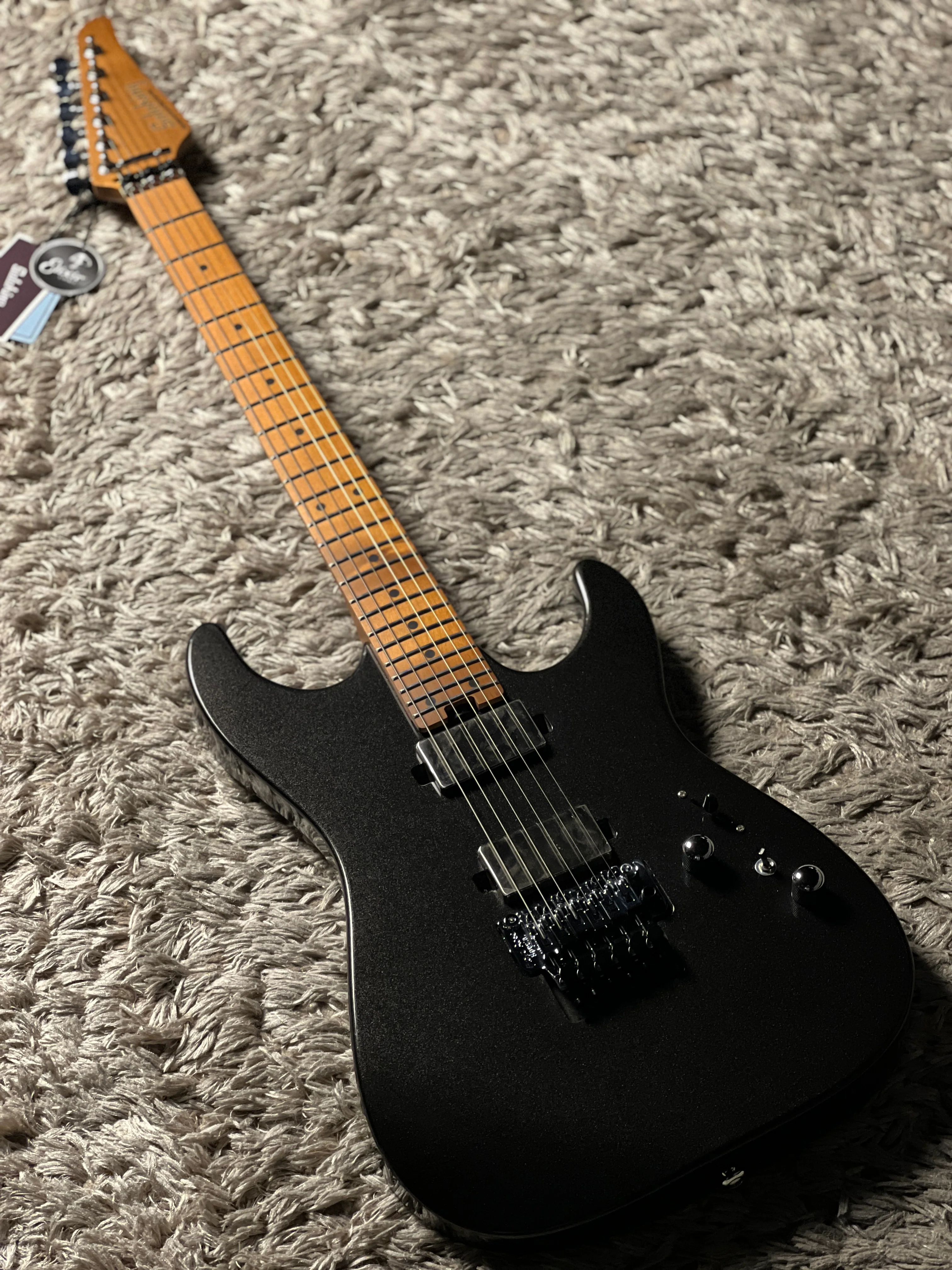 Soloking MS-1 Custom 24 HH FR Flat Top in Metallic Black Nafiri Special Run - Image 2