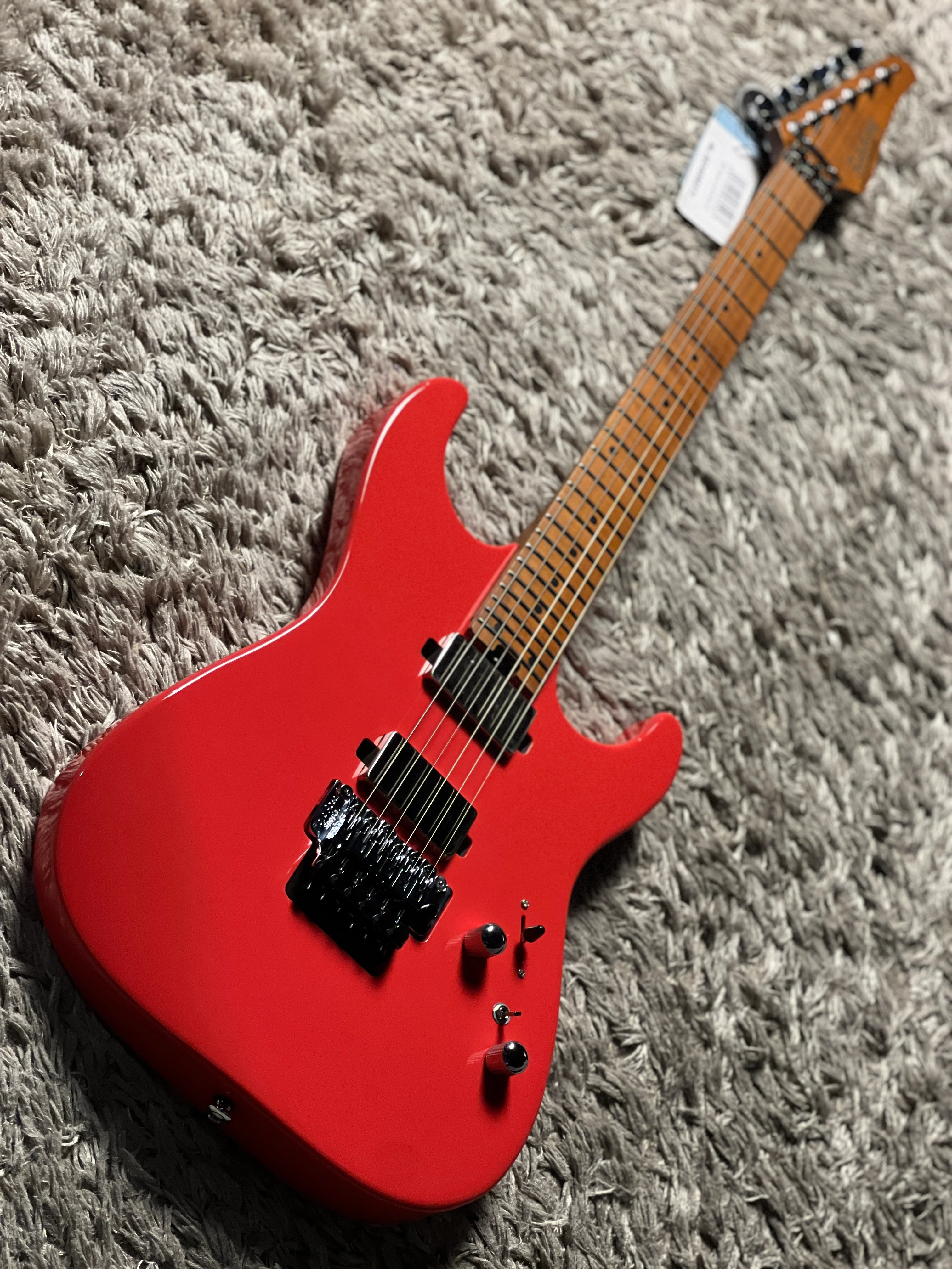 Soloking MS-1 Custom 24 HH FR Flat Top in Torino Red Nafiri Special Run - Image 3