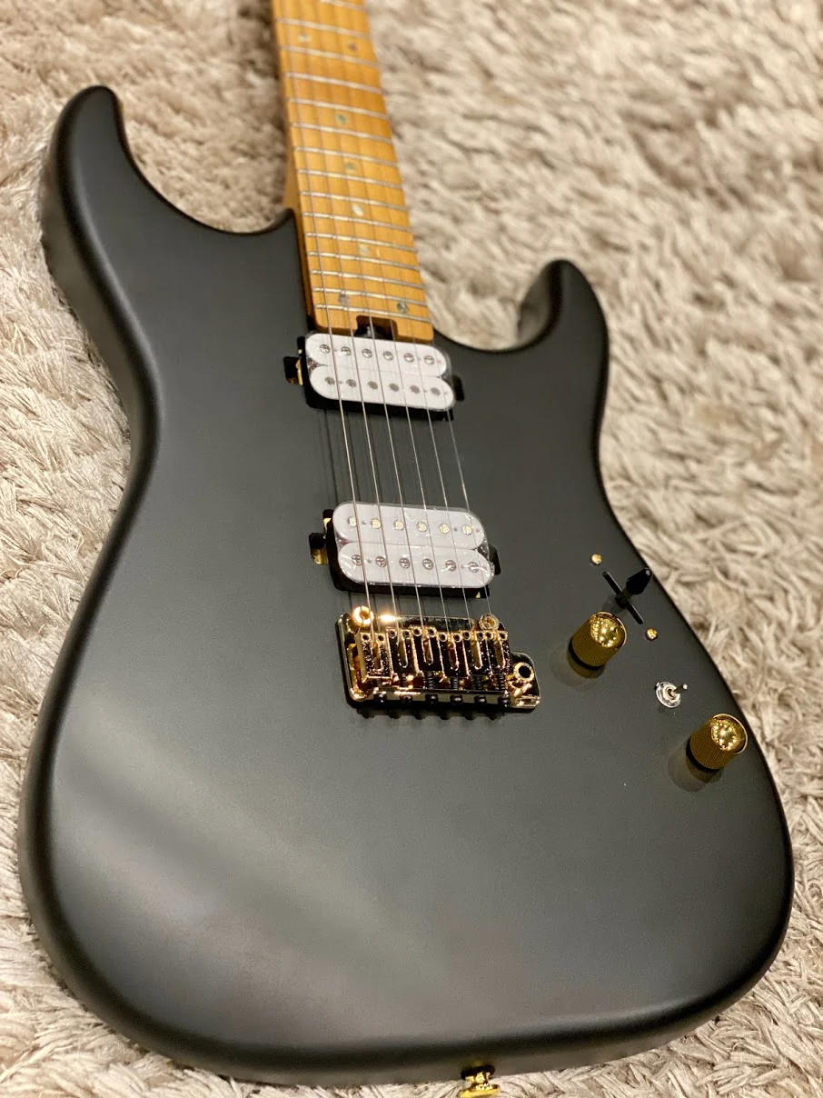 Soloking MS-1 Custom 24 HH in Satin Black Beauty Matte with Roasted Maple Neck and Alder Body - Image 8
