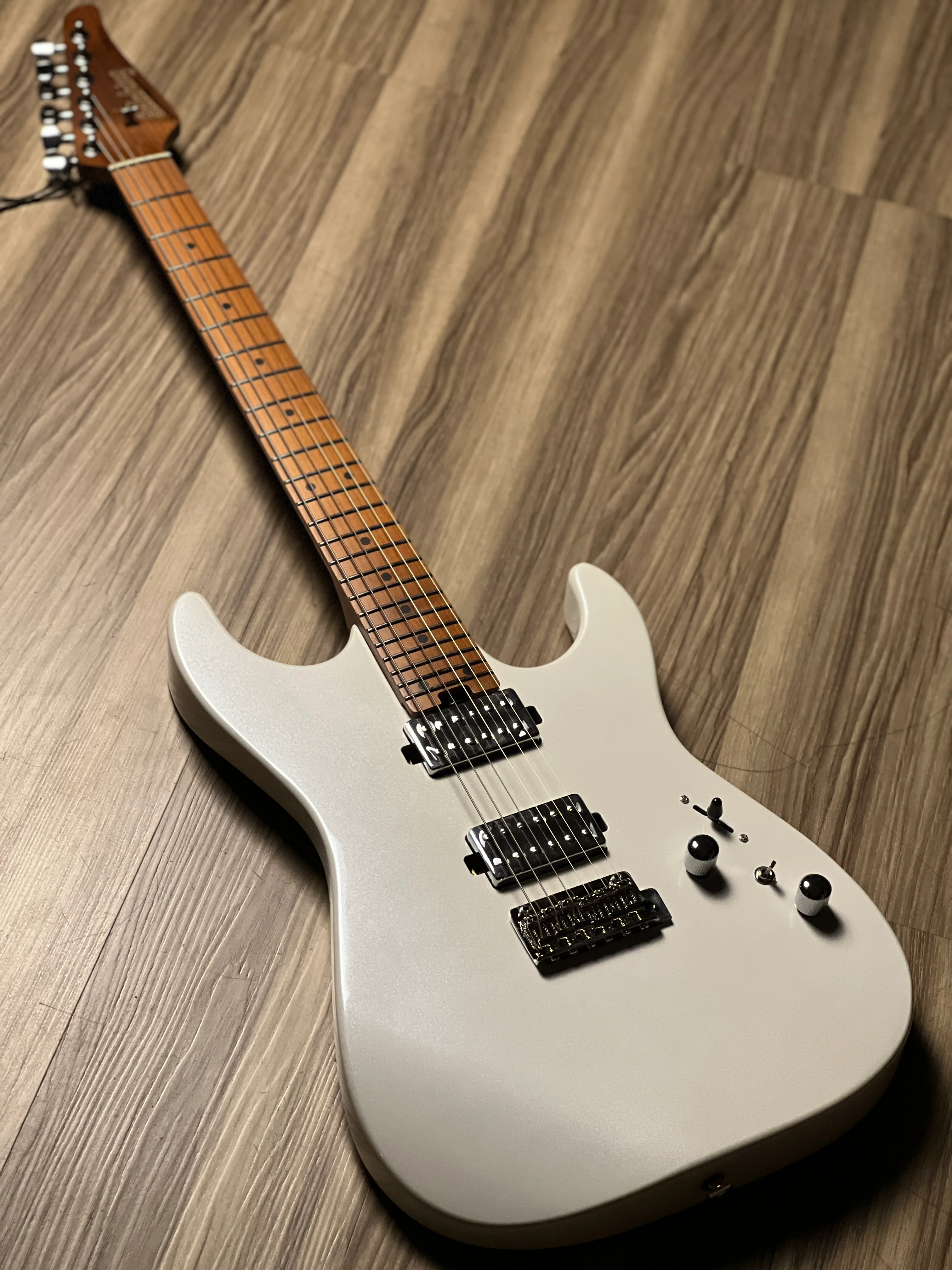 Soloking MS-1 Custom 24 HH MKII in Pearl White Metallic - Image 2