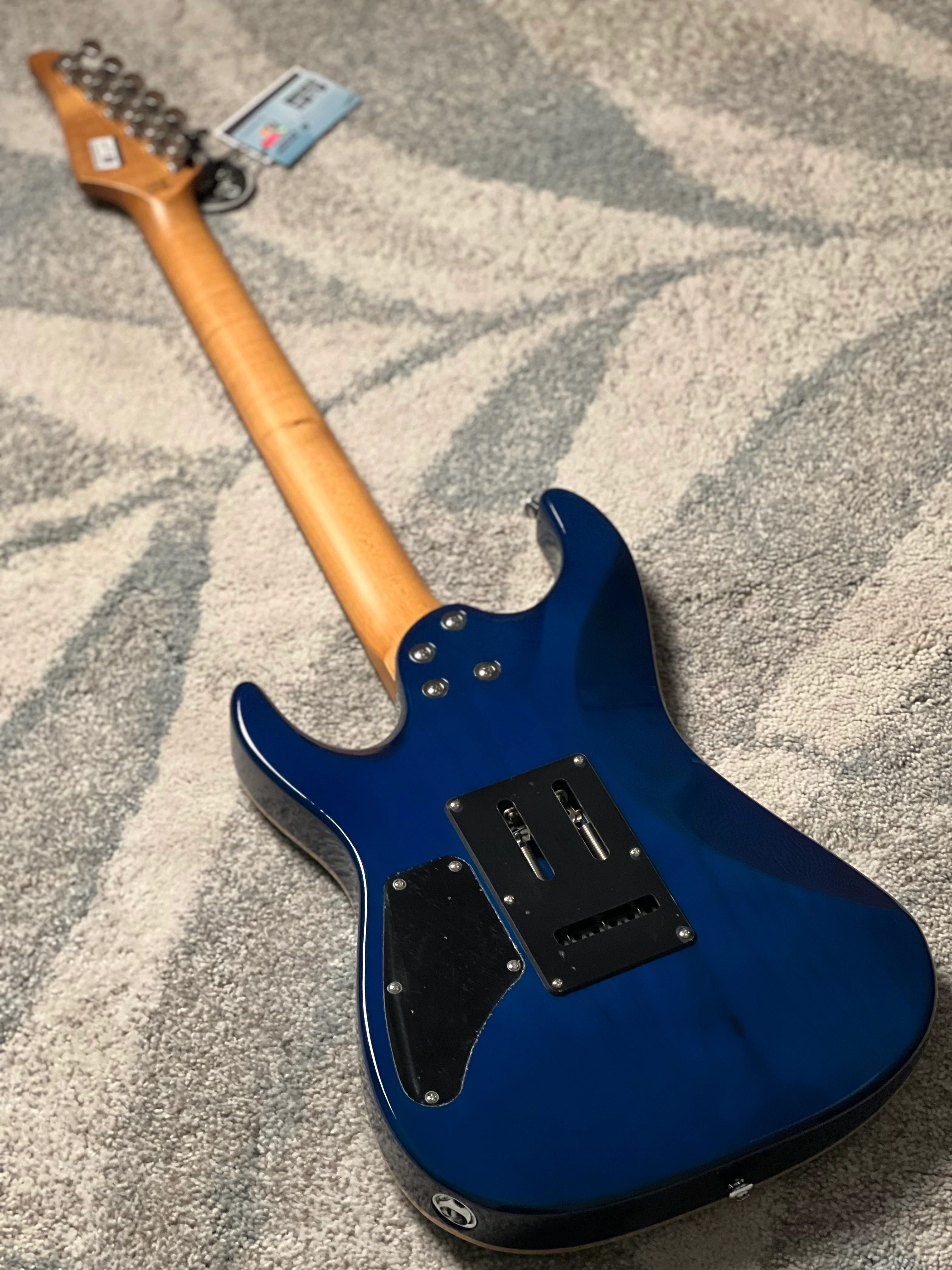 Soloking MS-1 Custom 24 HH Quilt with Rosewood FB in Turquoise Wakesurf JESCAR - Image 5