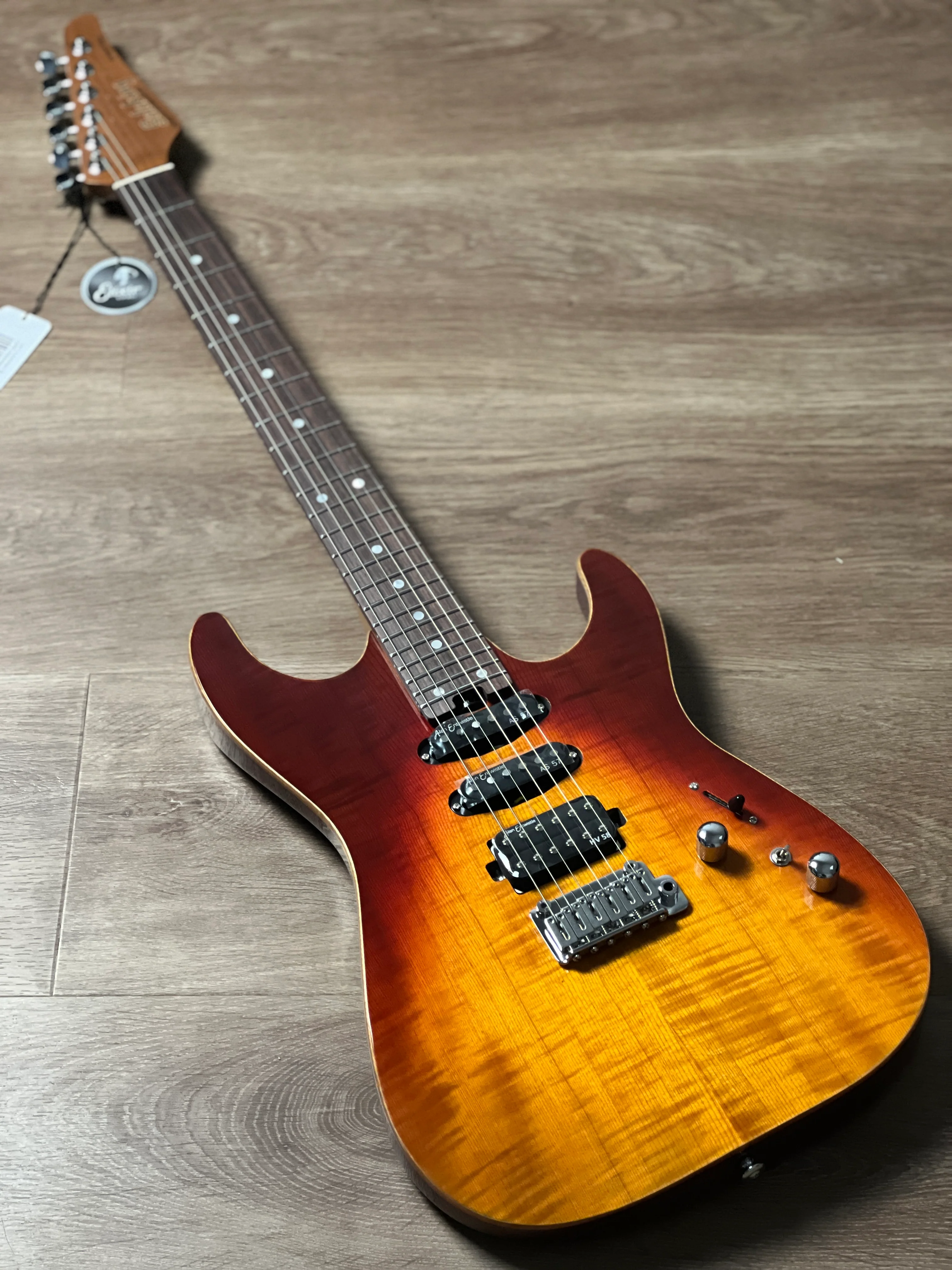 Soloking MS-1 Custom 24 HSS Flat Top in Fire Wakesurf with Rosewood FB JESCAR - Image 2