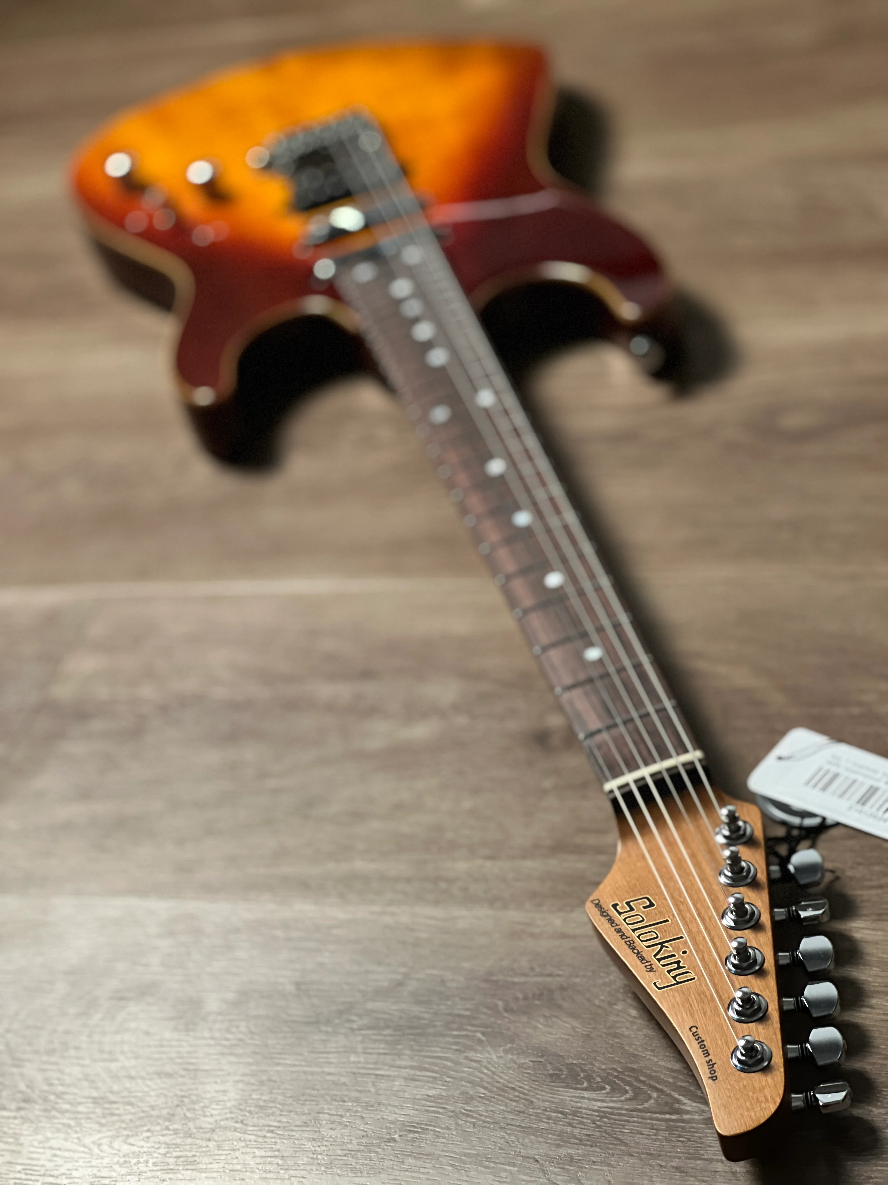 Soloking MS-1 Custom 24 HSS Flat Top in Fire Wakesurf with Rosewood FB JESCAR - Image 6