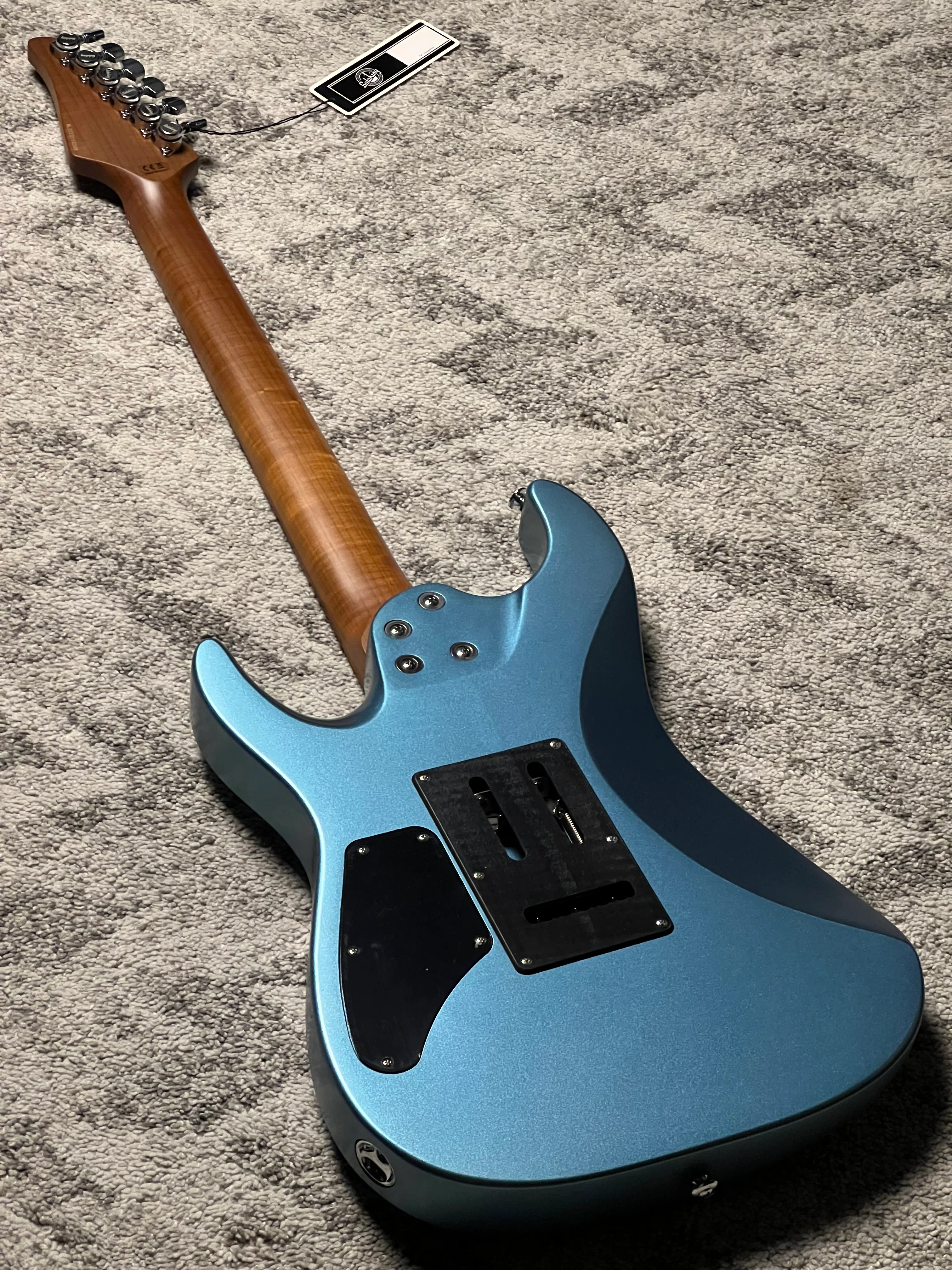 Soloking MS-1 Custom 24 HSS Flat Top in Satin Blue Matte Nafiri Special Run - Image 5