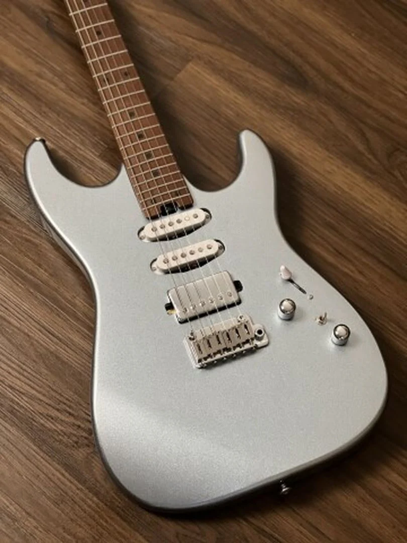 Soloking MS-1 Custom 24 HSS Flat Top in Sonic Gray Nafiri Special Run - Image 3