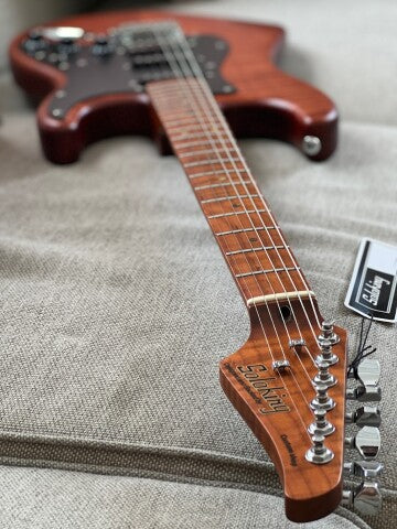 Soloking MS-1 FM Artisan with Roasted Flame Neck in Caramel Nafiri Special Run - Image 6
