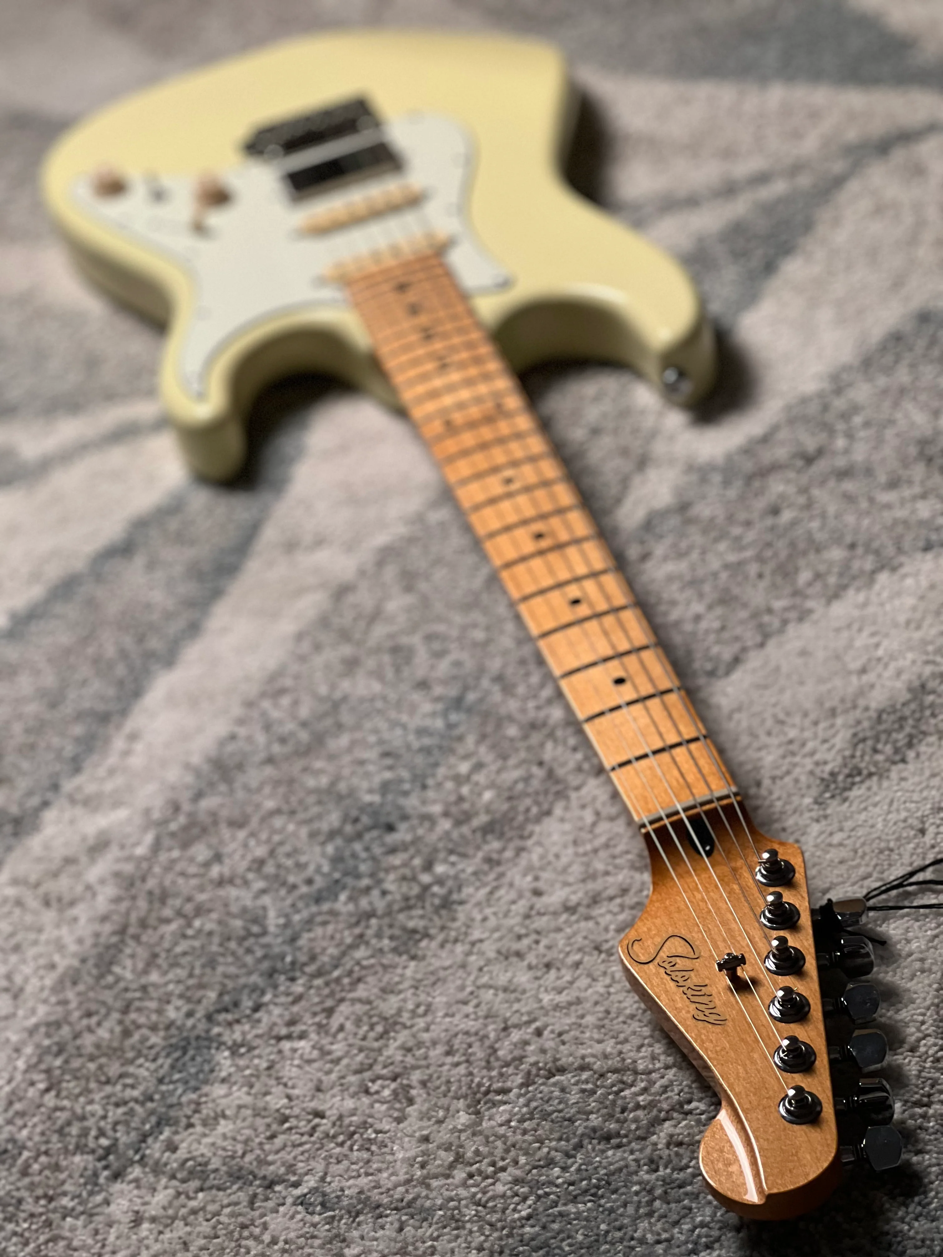 Soloking MS-1 Tribute in Vintage White - Image 8