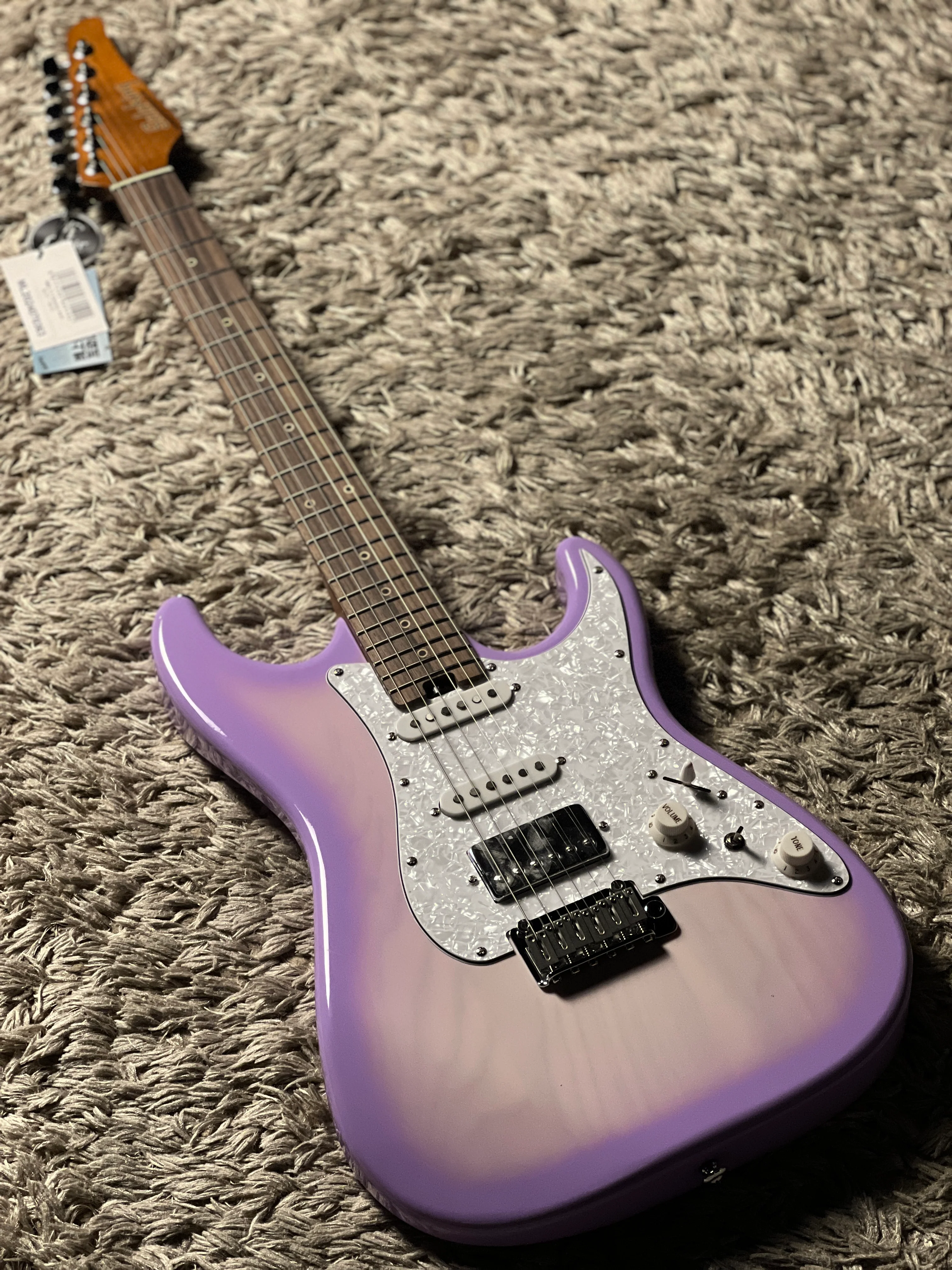 Soloking MS-11 Classic Ash in Lavender Purple Burst Nafiri Special Run - Image 2