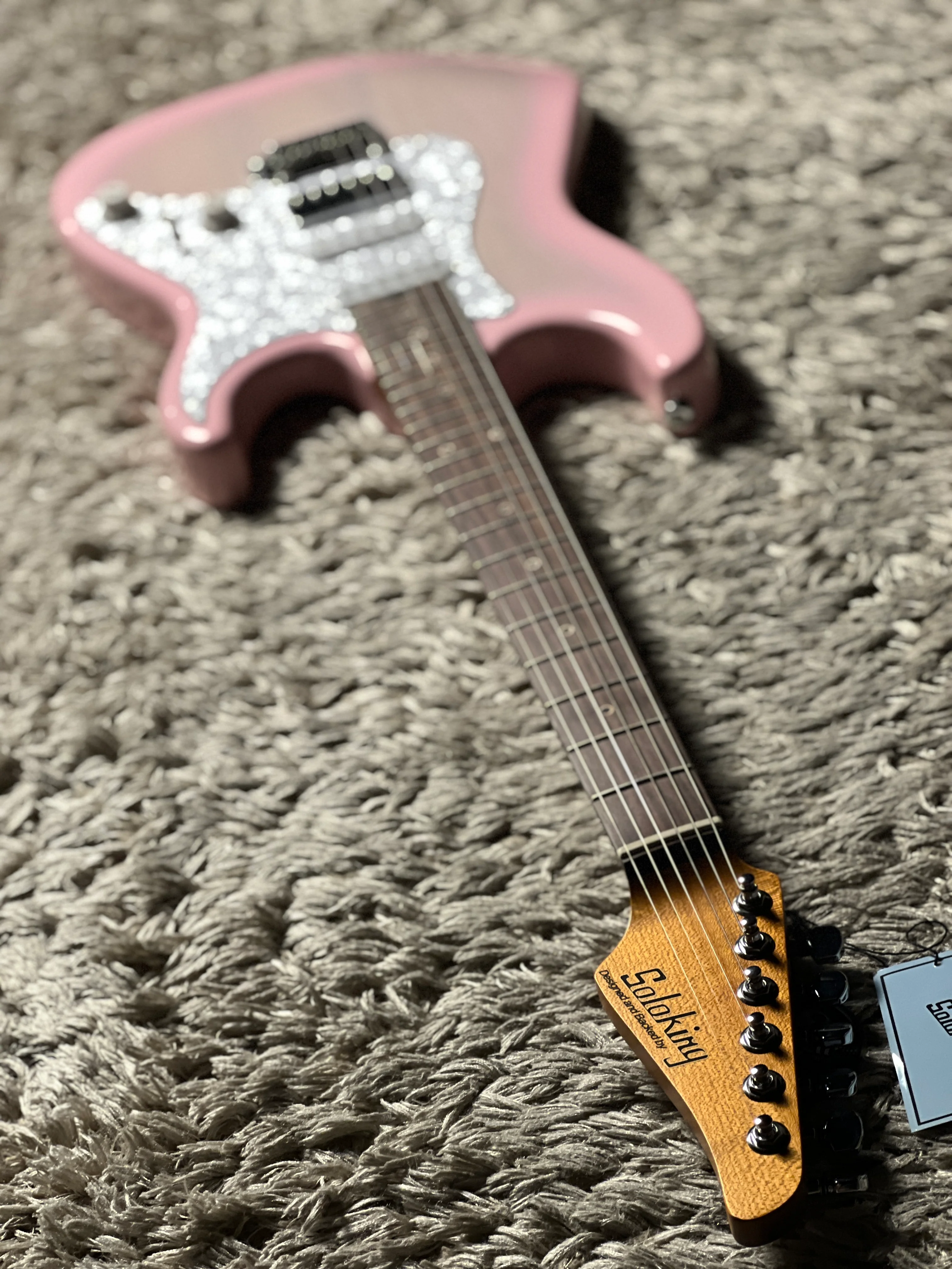 Soloking MS-11 Classic Ash in Sakura Pink Burst Nafiri Special Run - Image 7