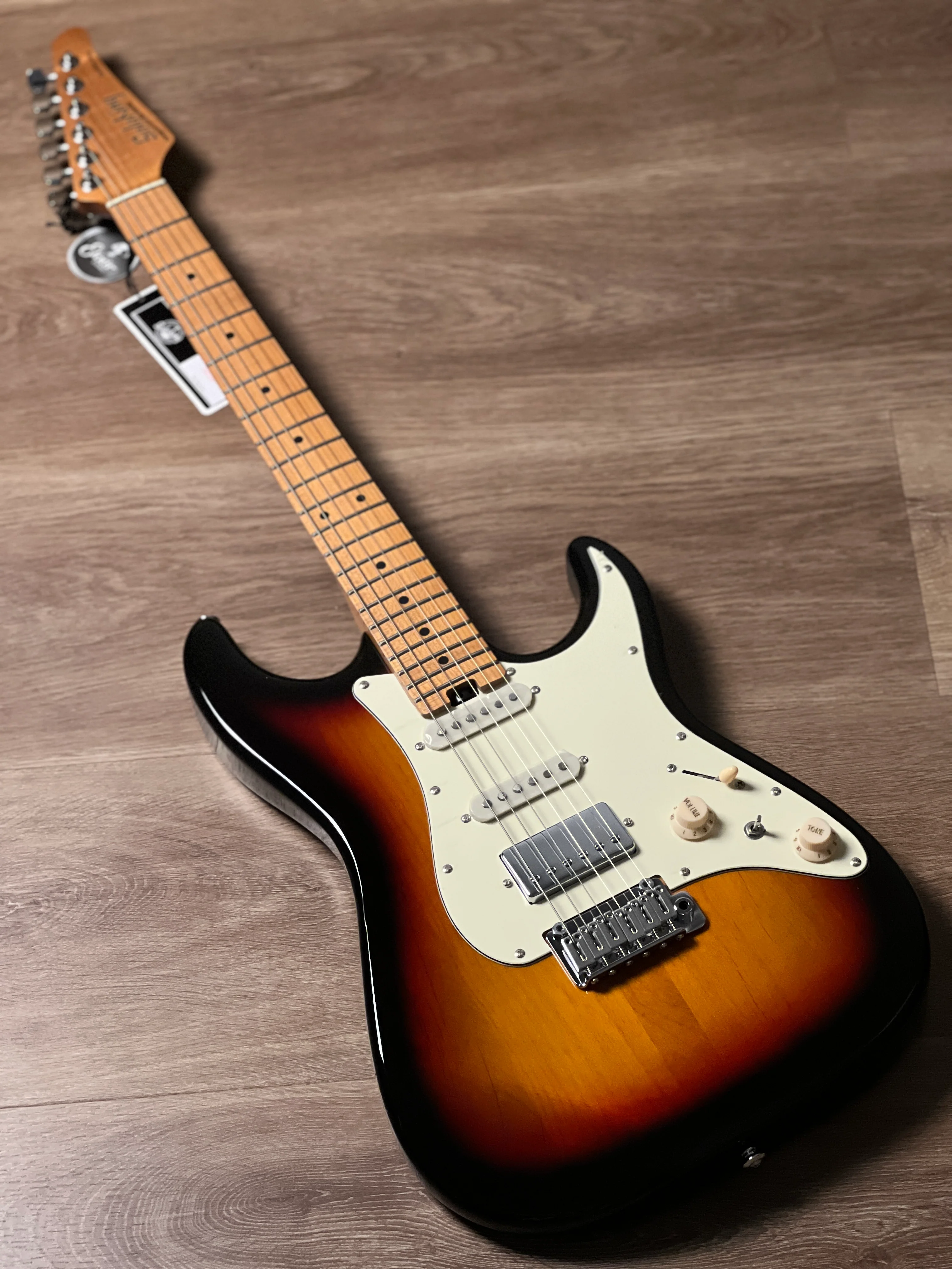 Soloking MS-11 Classic MKII with Roasted Maple FB in 3-Tone Sunburst - Image 2