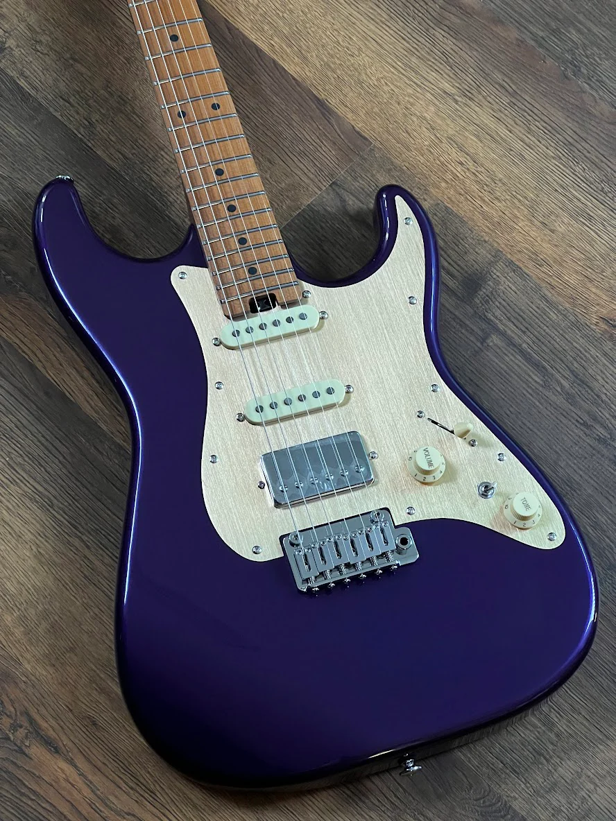 Soloking MS-11 Classic MKII with Roasted Maple FB in Purple Metallic Nafiri Special Run - Image 4