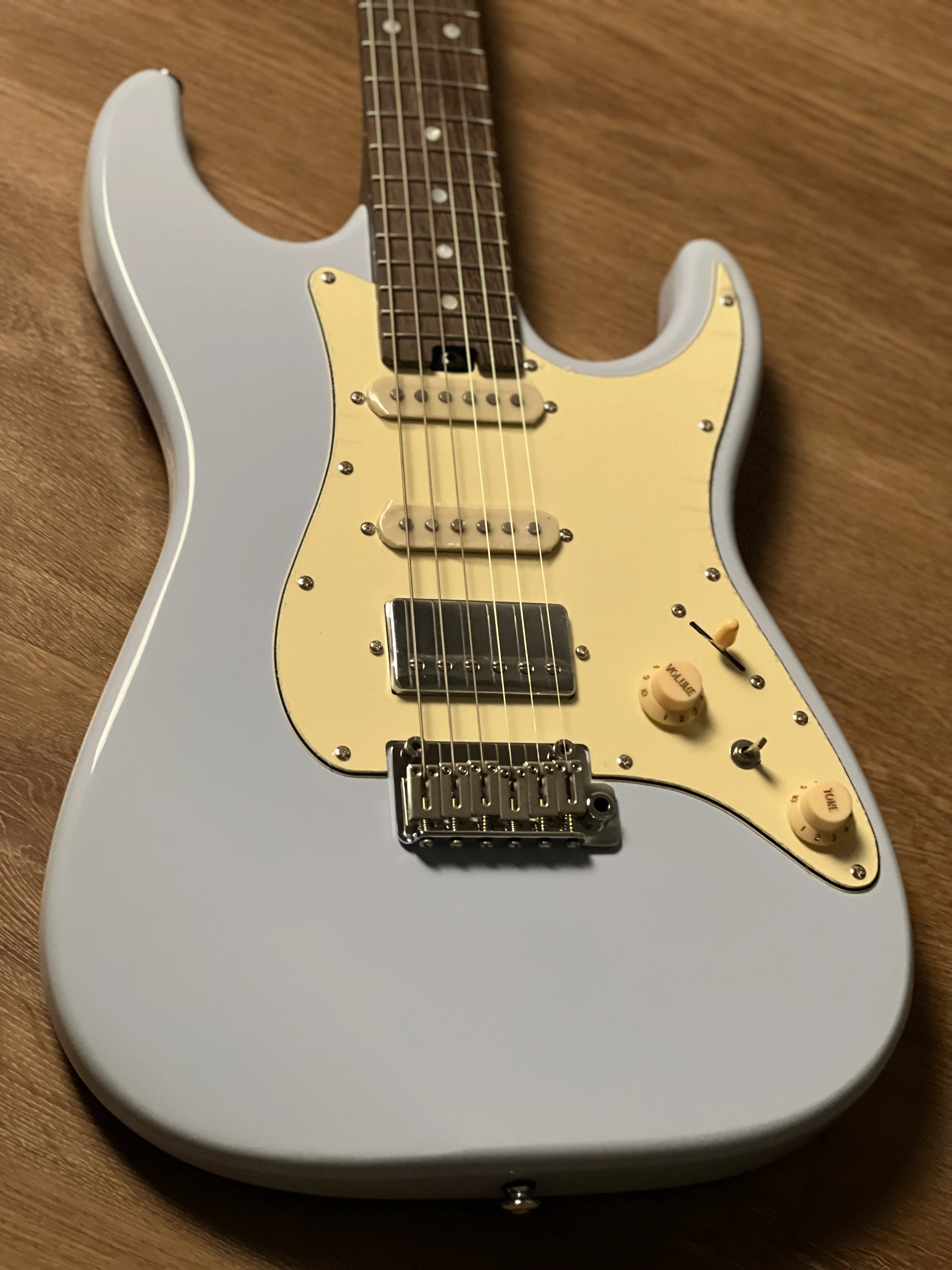 Soloking MS-11 Classic with One Piece Rosewood Neck in Frost Blue Nafiri Special Run - Image 4
