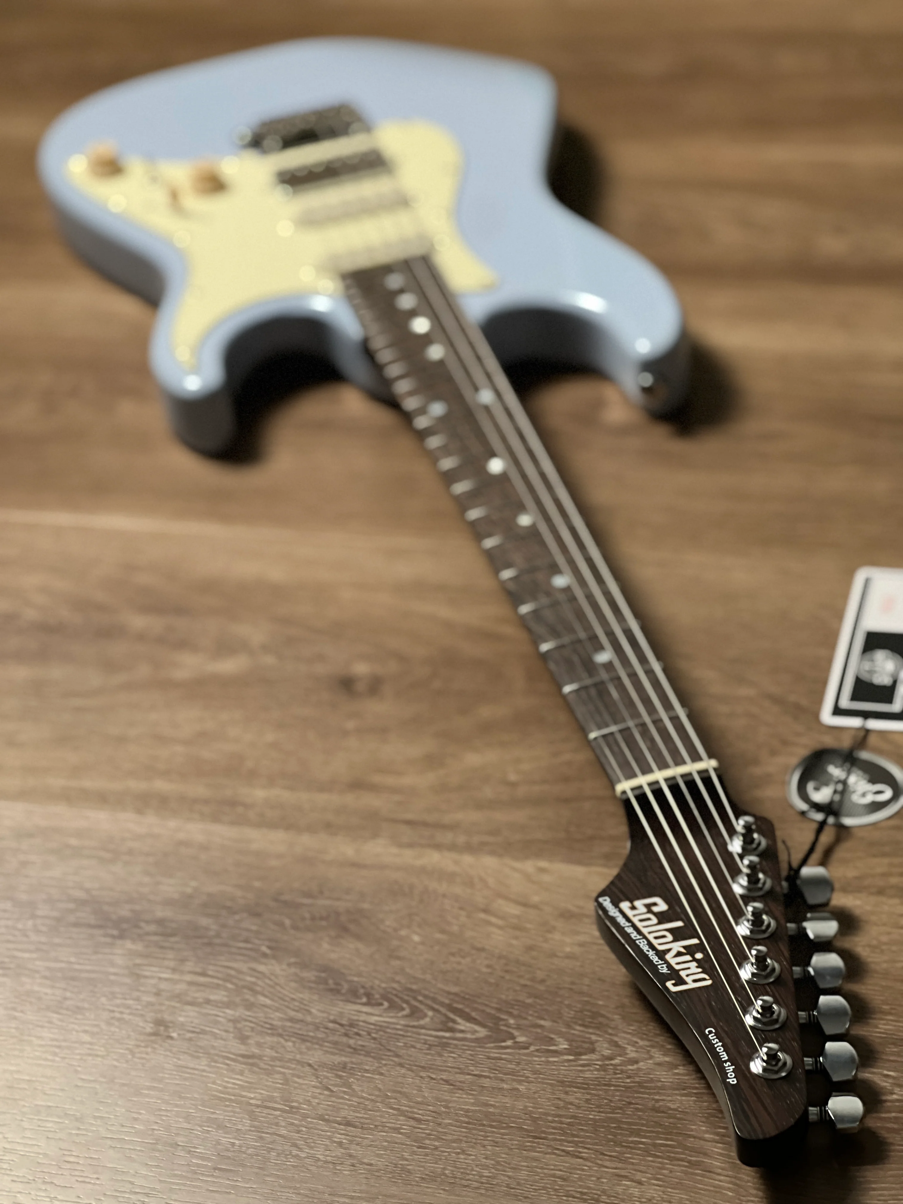 Soloking MS-11 Classic with One Piece Rosewood Neck in Frost Blue Nafiri Special Run - Image 6