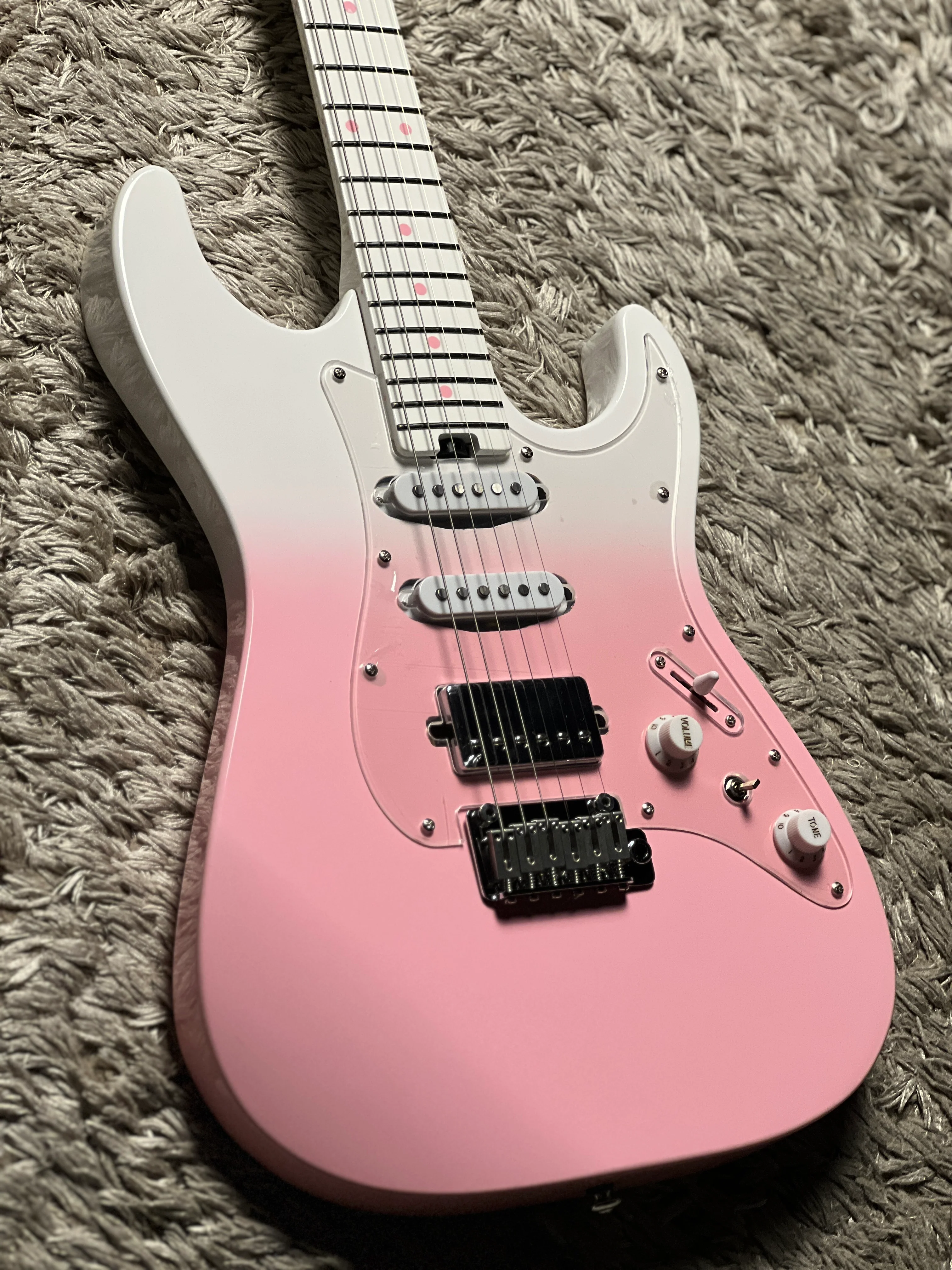 Soloking MS-2 Special in Sakura Fade with White Neck Spring Season Limited Edition - Image 3