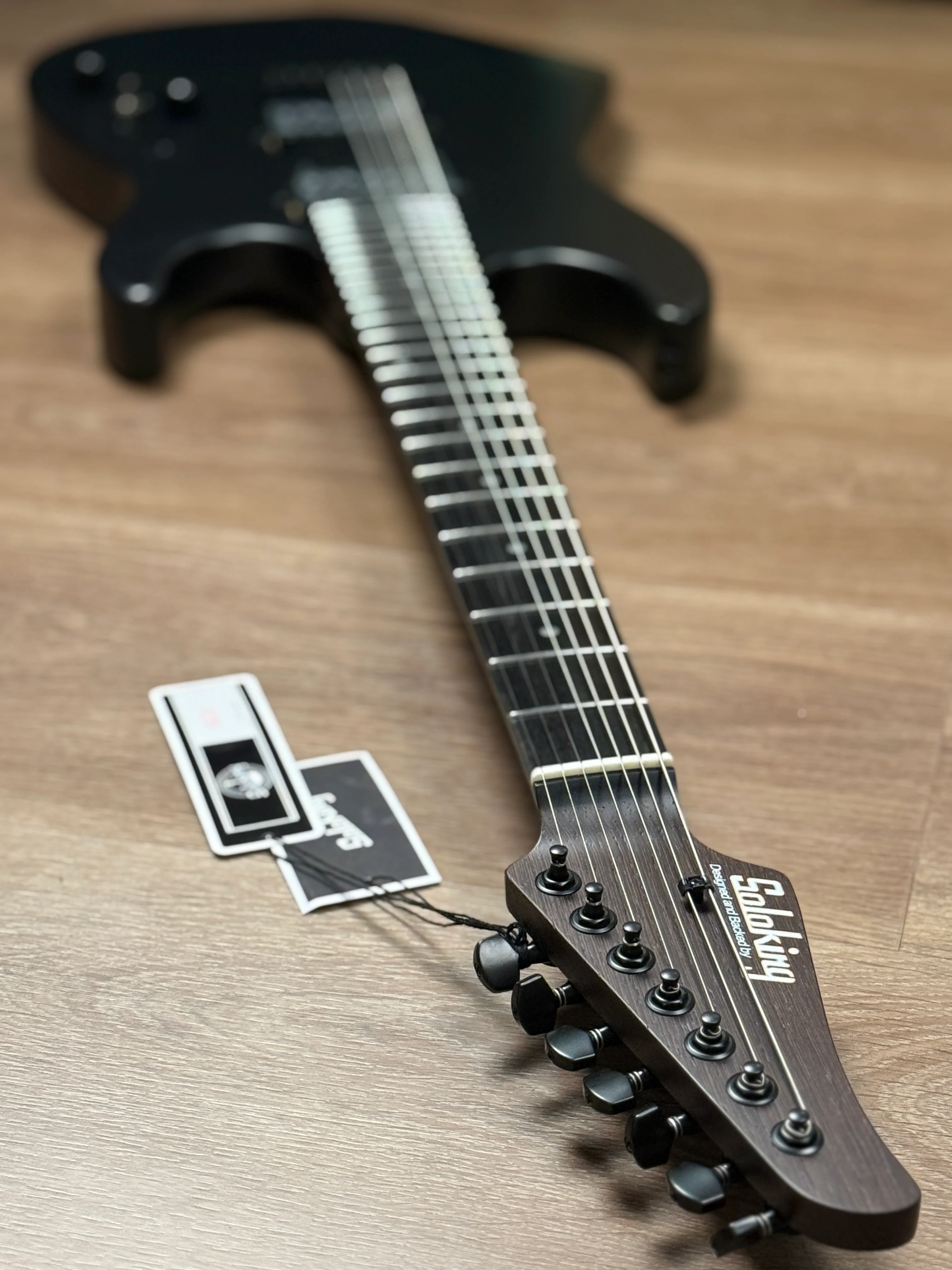 Soloking MS-7 Custom X HH LS in Satin Black - Image 8