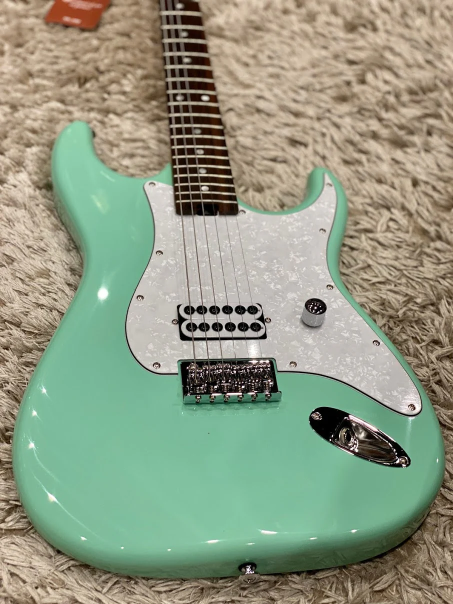 Soloking MS-H Classic Tom Delonge Style Tribute in Surf Green with roasted neck - Image 2