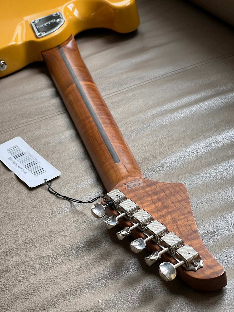 Soloking MT-1 ASH FMN Elite with Roasted Flame Maple Neck in Butterscotch Blonde - Image 4