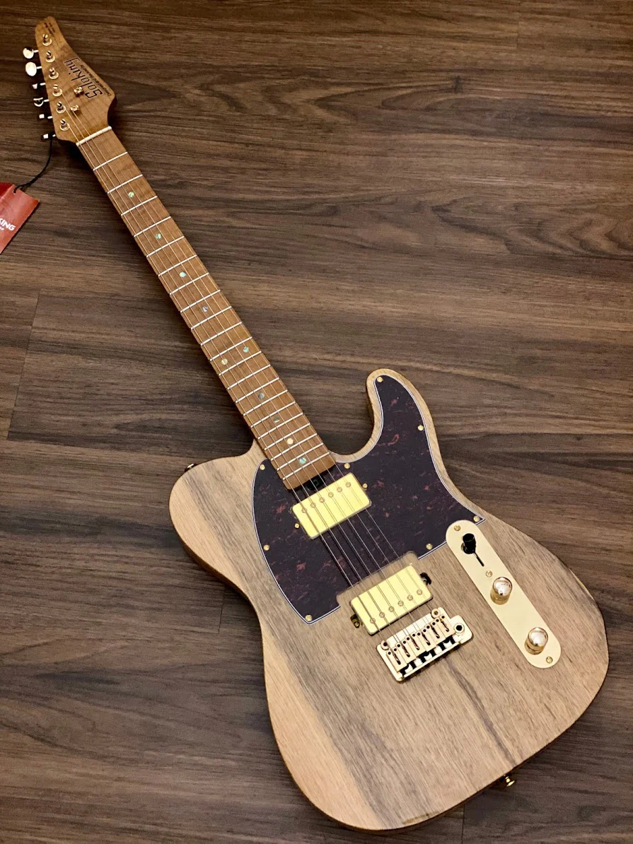Soloking MT-1 Black Limba/Ash With Roasted Flame Maple Neck Nafiri Special Run - Image 3