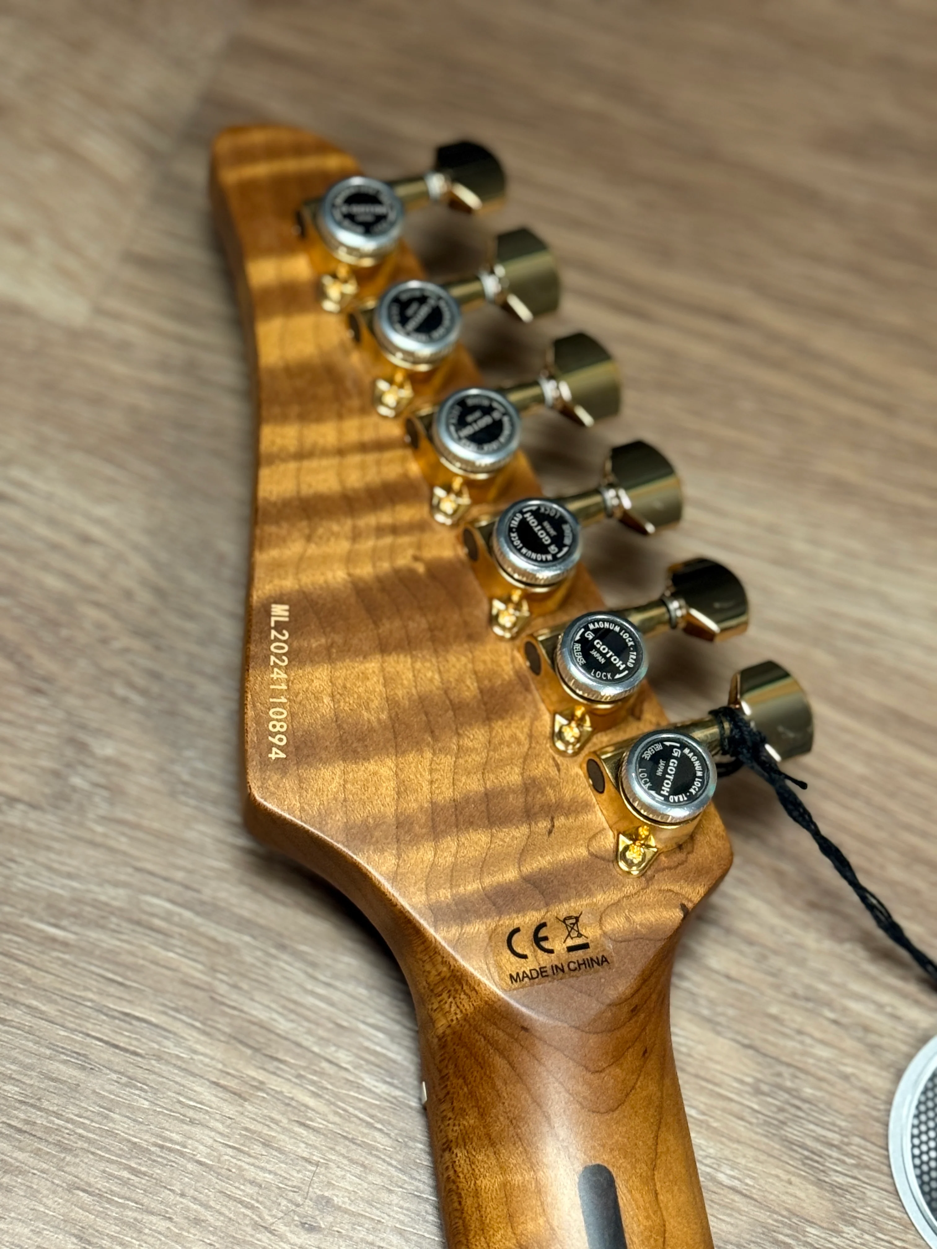 Soloking MT-1 Custom 24 FMN Elite with Flame Neck in Larimar Nafiri Special Run - Image 11