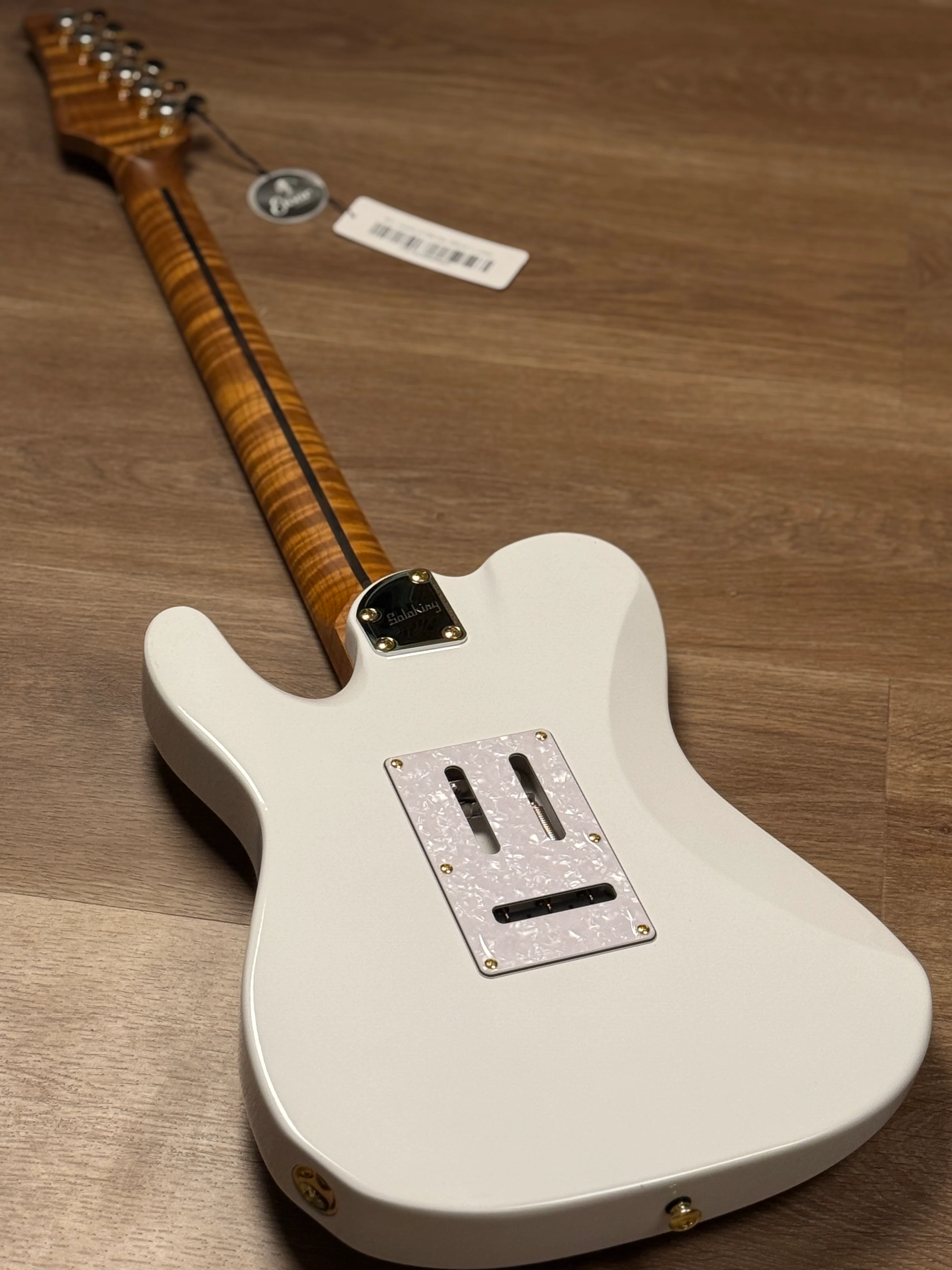 Soloking MT-1 Custom 24 FMN Elite with Flame Neck in Larimar Nafiri Special Run - Image 9