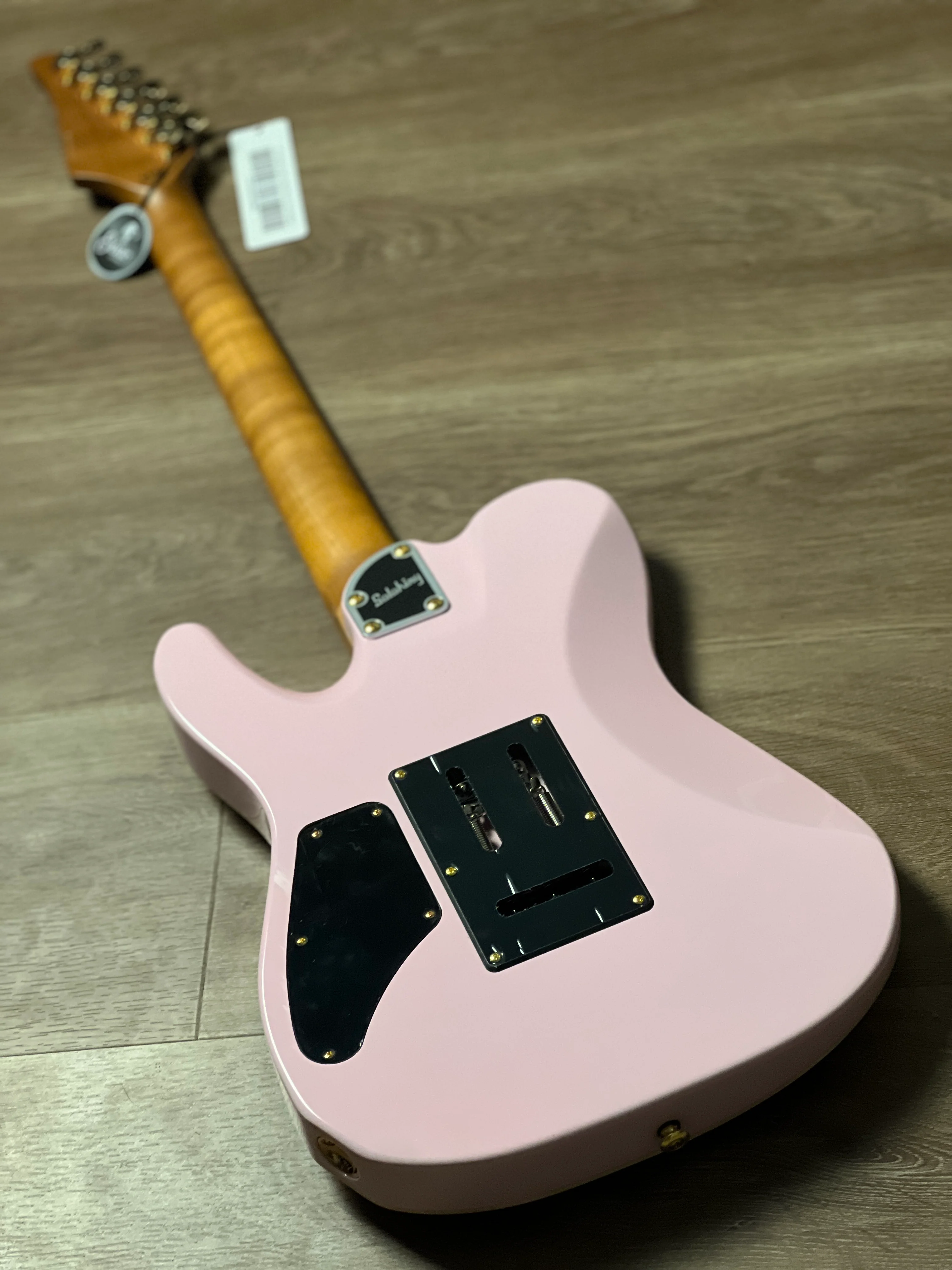 Soloking MT-1 Deluxe 22 HSS in Shell Pink with Gold Hardware Nafiri Special Run JESCAR - Image 5