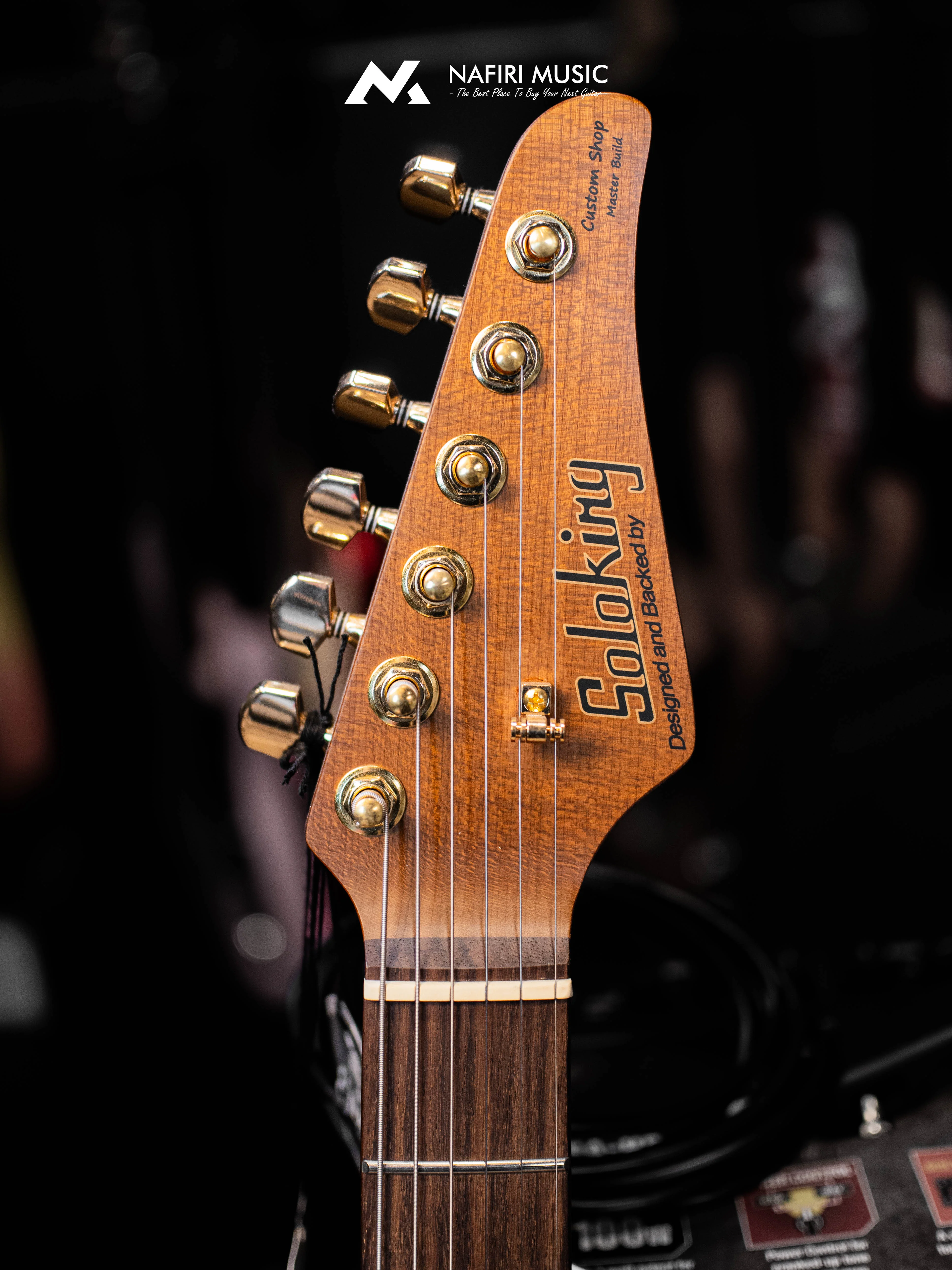 Soloking MT-1 FM 24 Deluxe HH MOD Fishman Fluence Gold in Shaded Edgeburst Nafiri Special Run - Image 12