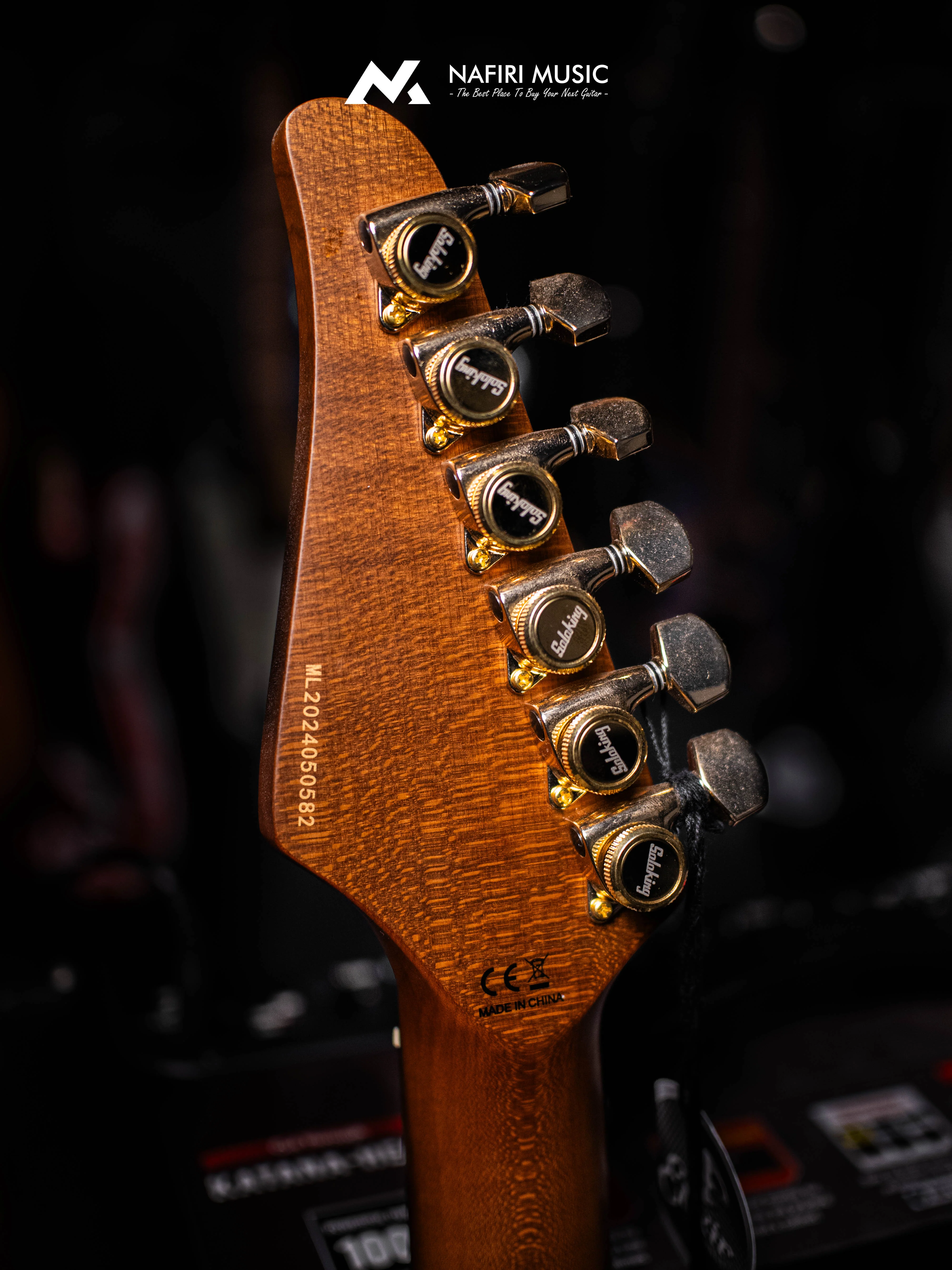 Soloking MT-1 FM 24 Deluxe HH MOD Fishman Fluence Gold in Shaded Edgeburst Nafiri Special Run - Image 16