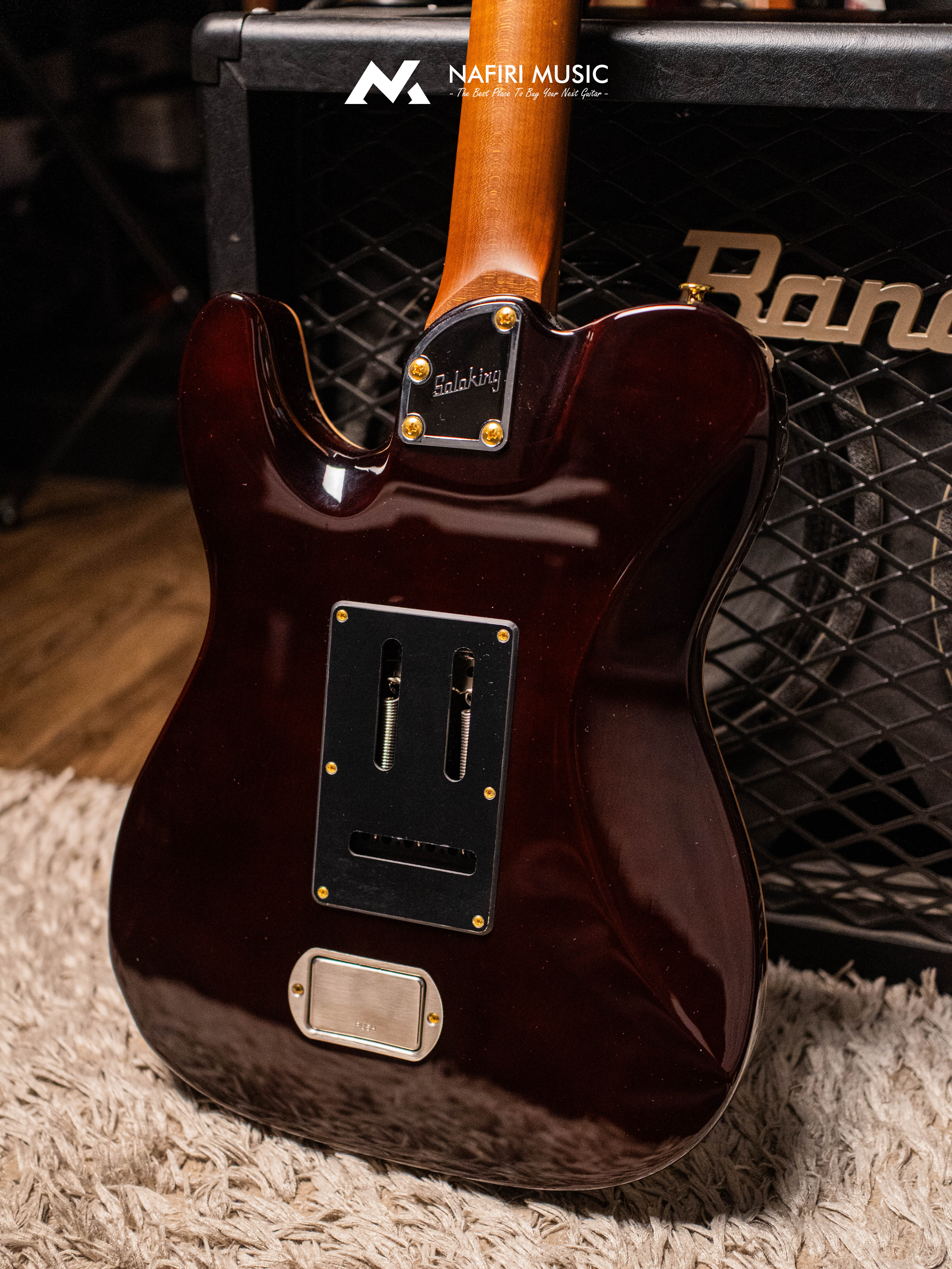 Soloking MT-1 FM 24 Deluxe HH MOD Fishman Fluence Gold in Shaded Edgeburst Nafiri Special Run - Image 18