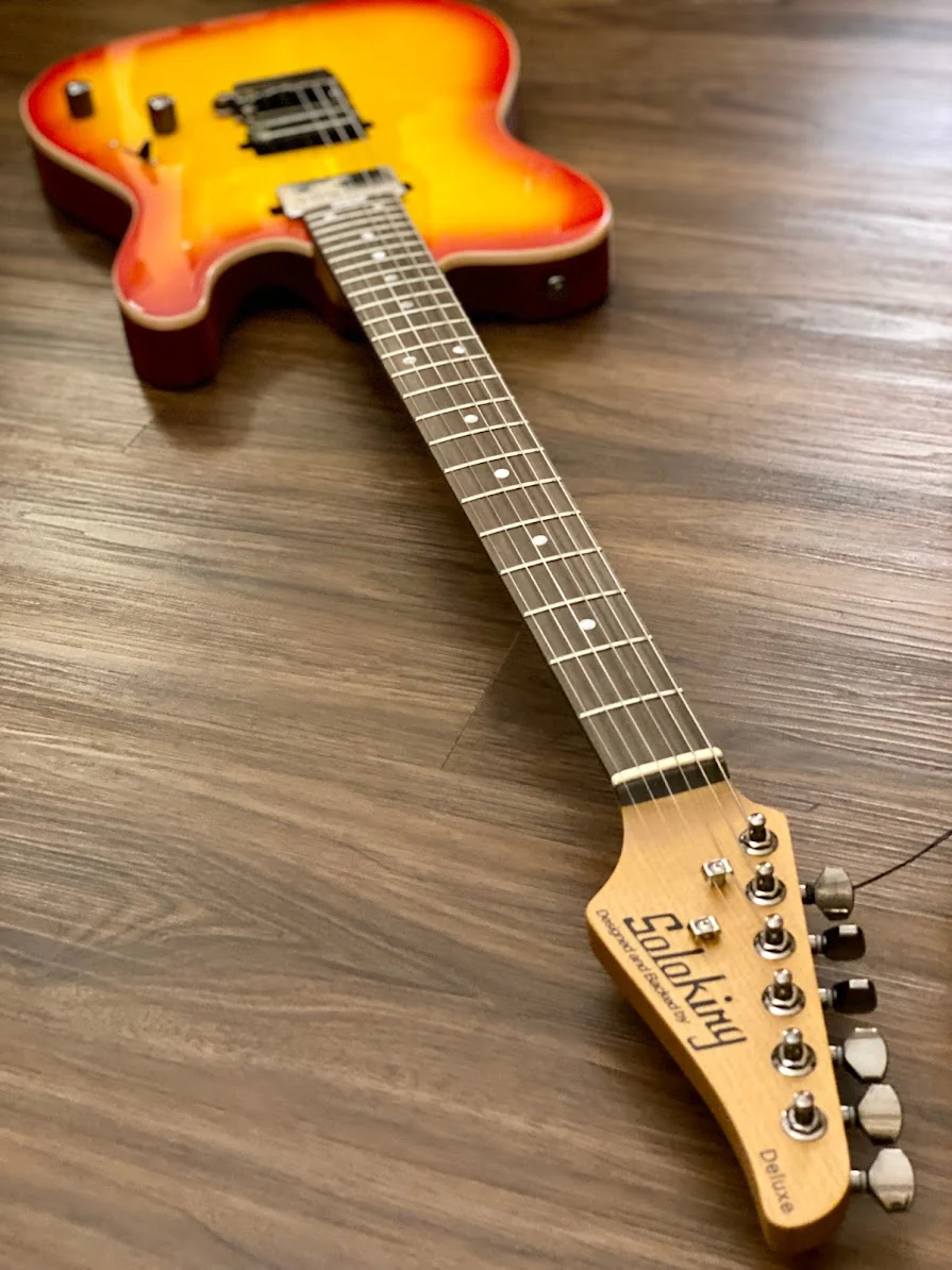 Soloking MT-1 FM 24 Deluxe in Cherry Burst - Image 8