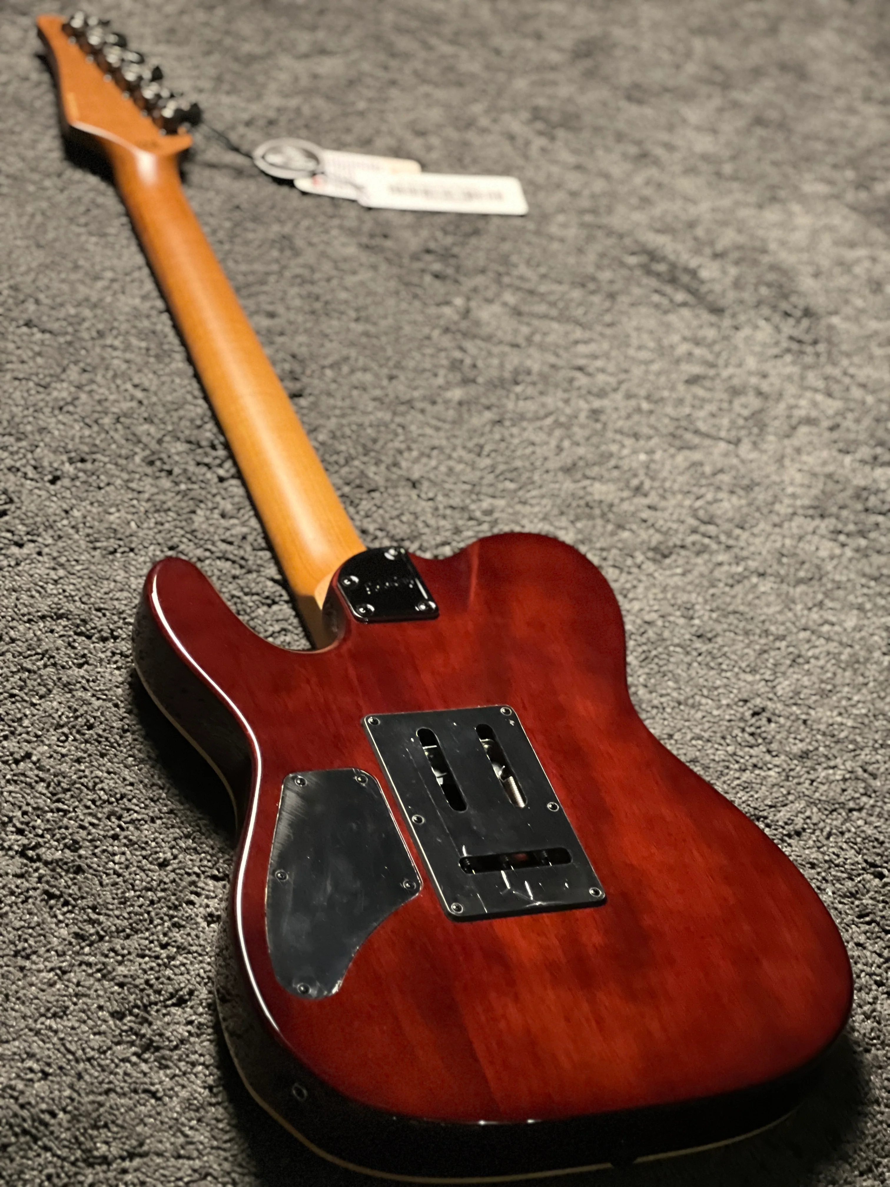 Soloking MT-1 FM 24 Deluxe MKII MOD with EMG 85/85 in Bengal Burst - Image 5