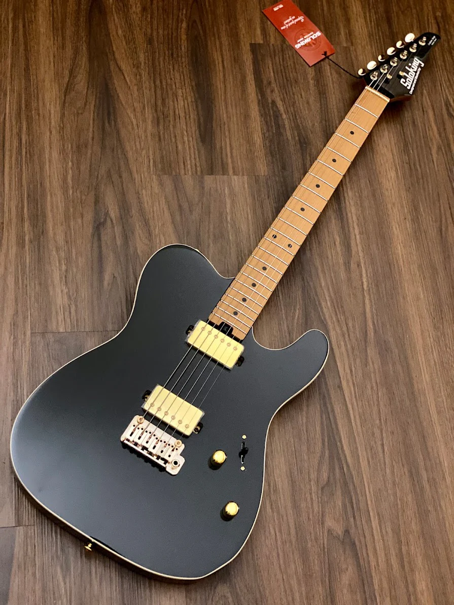 Soloking MT-1 Modern HH MKII in Black Beauty with Roasted Neck and Gold Hardware - Image 2