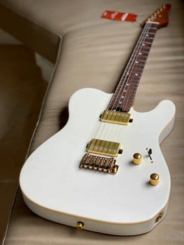 Soloking MT-1 Modern HH MKII in Pearl White Metallic with Gold Hardware - Image 8