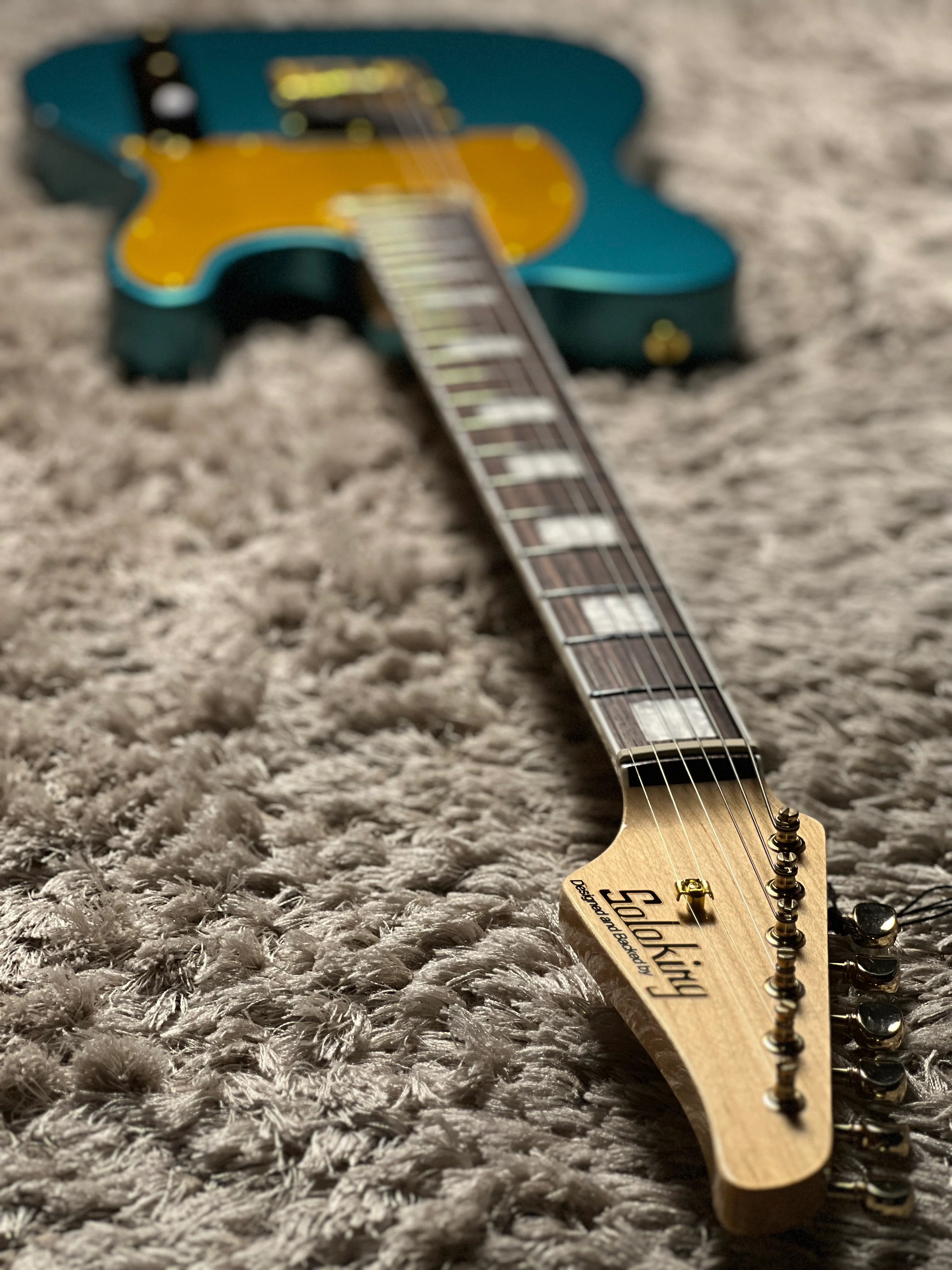 Soloking MT-1 Vintage Deluxe in Bluish Green with Gold Hardware Nafiri Special Run - Image 5