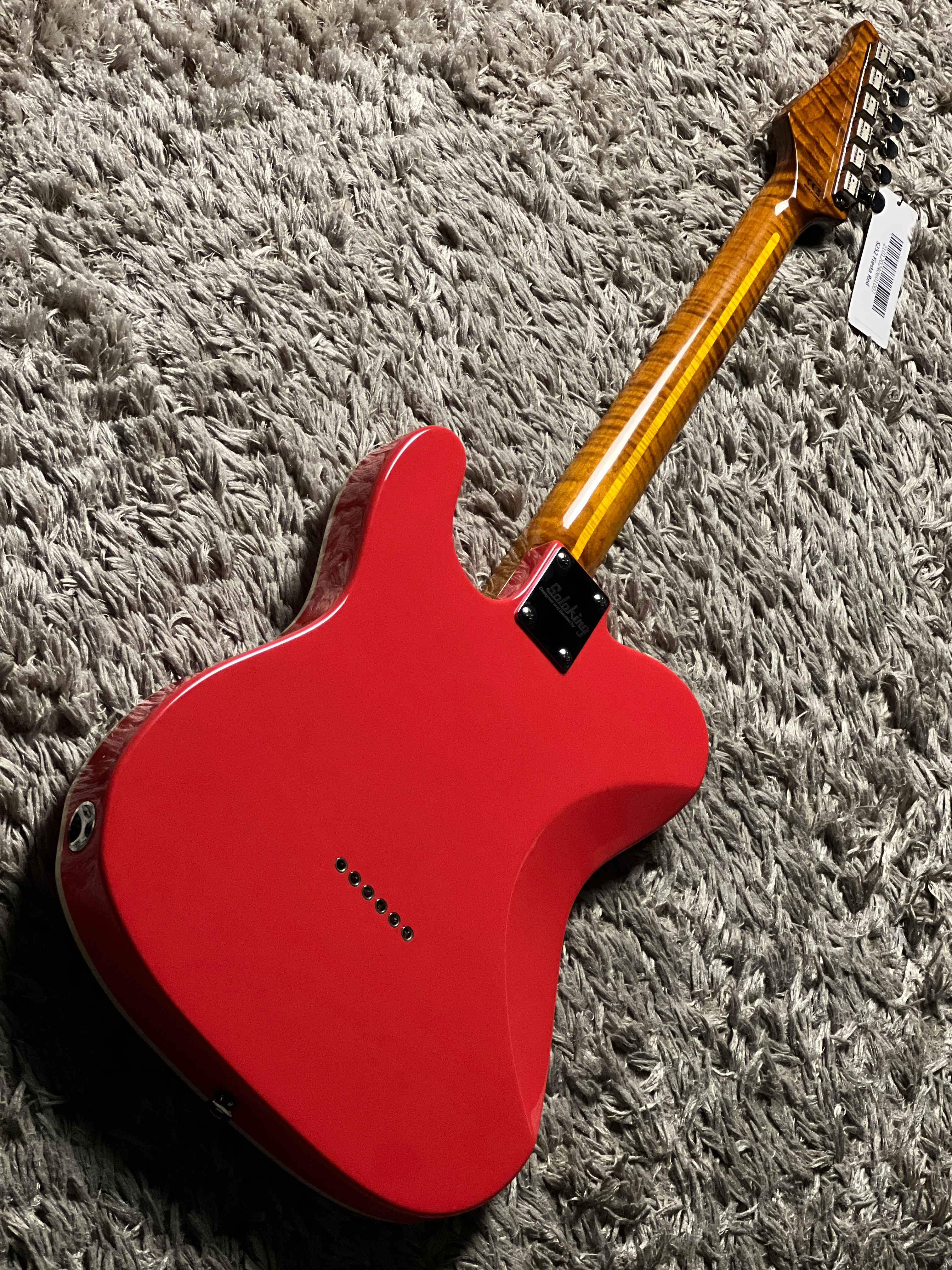 Soloking MT-1 Vintage FMN with Roasted Flame Maple Neck in Fiesta Red Nafiri Special Run - Image 6