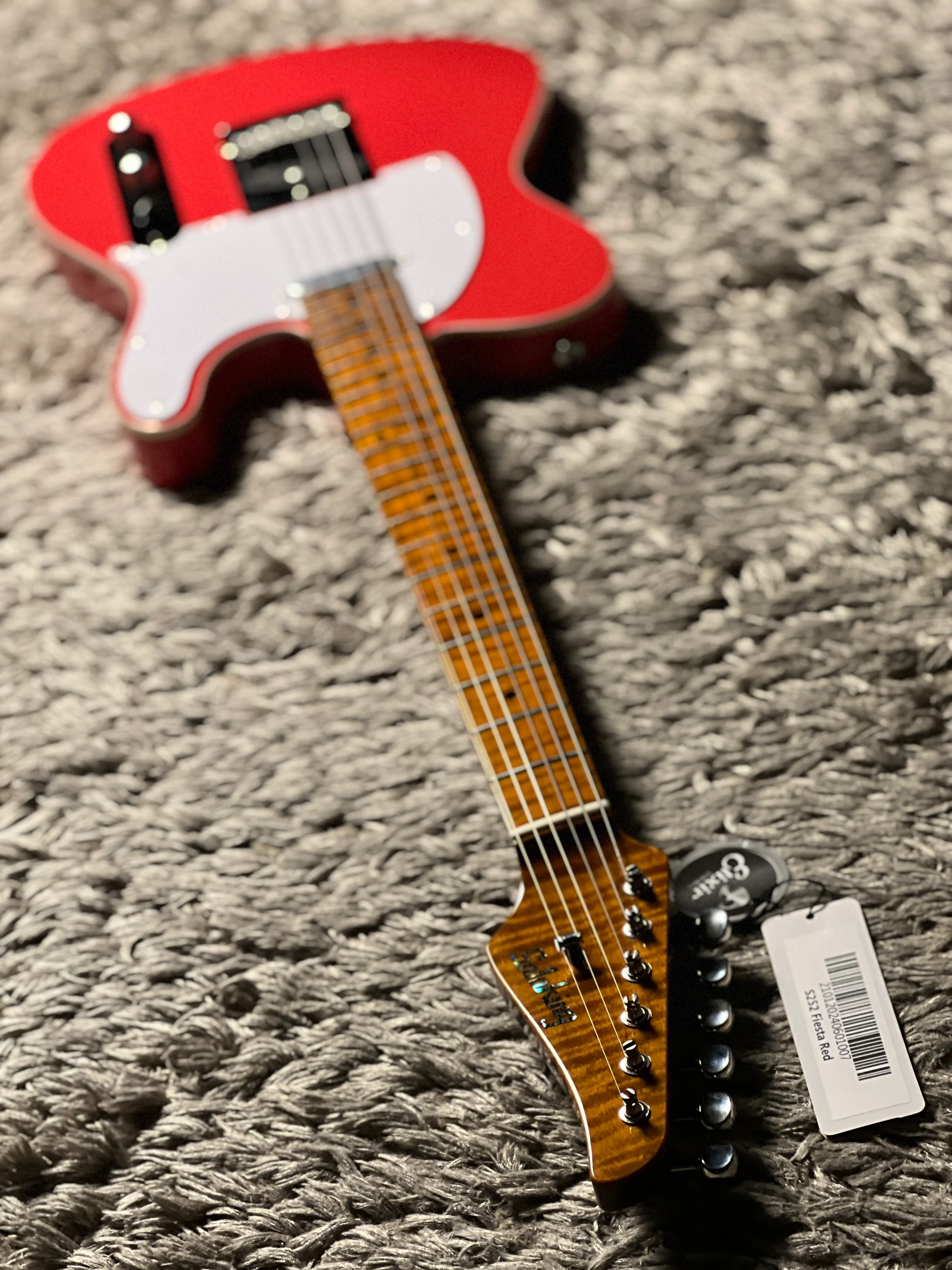 Soloking MT-1 Vintage FMN with Roasted Flame Maple Neck in Fiesta Red Nafiri Special Run - Image 8
