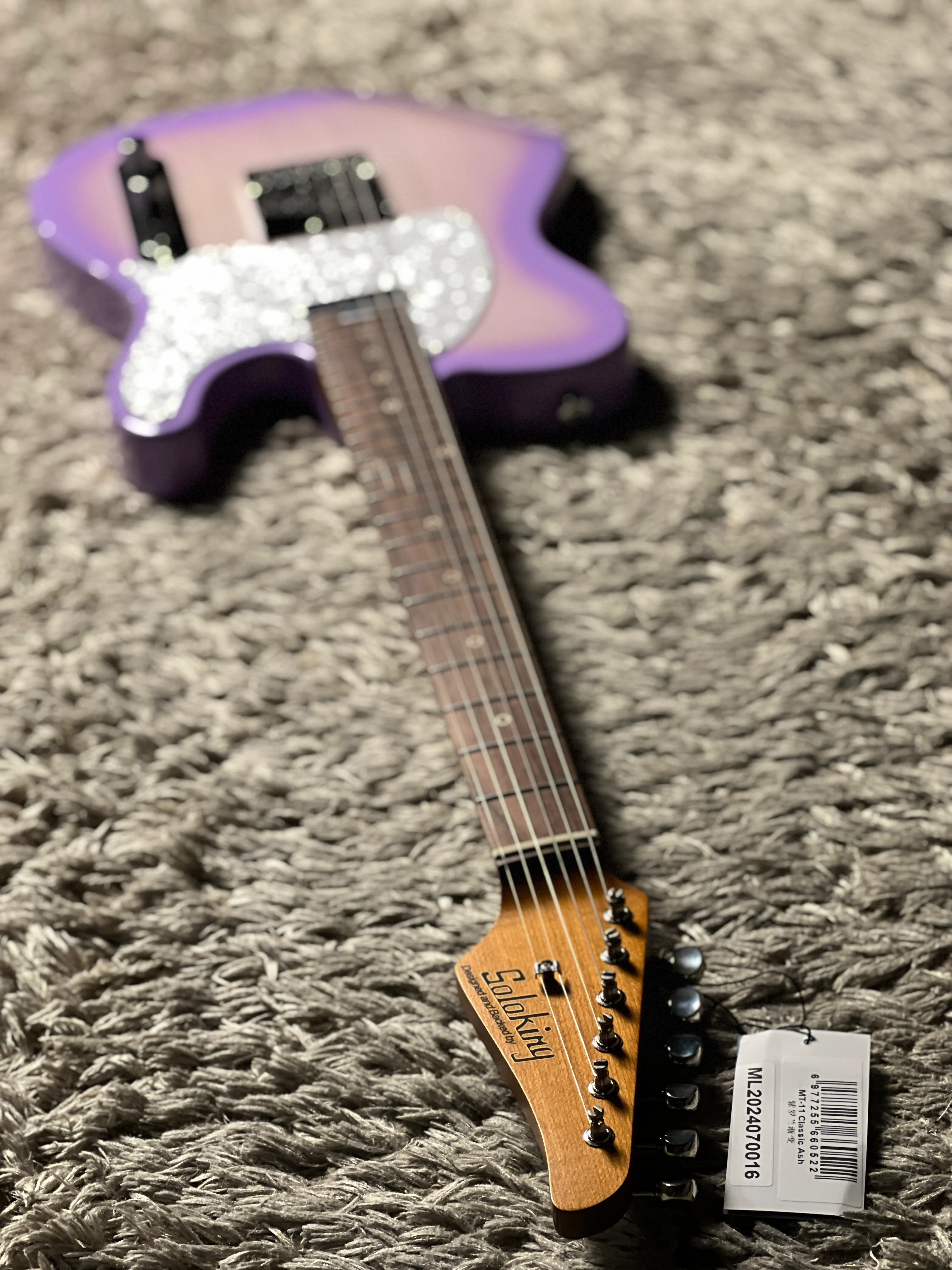 Soloking MT-11 Classic Ash in Lavender Purple Burst Nafiri Special Run - Image 3
