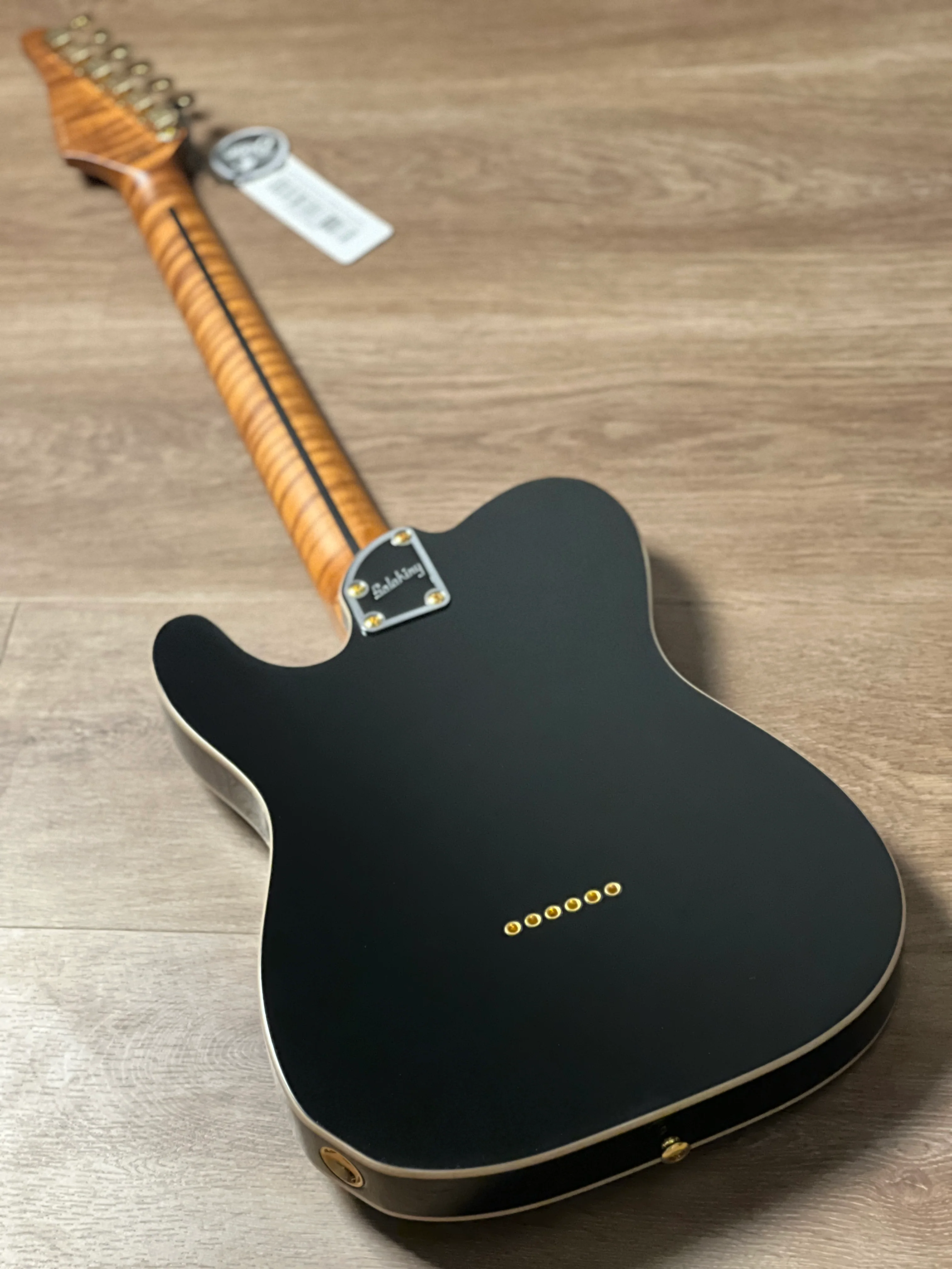 Soloking MT-1G FMN MKII With Roasted Flame Maple Neck in Black Beauty Nafiri Special Run - Image 5