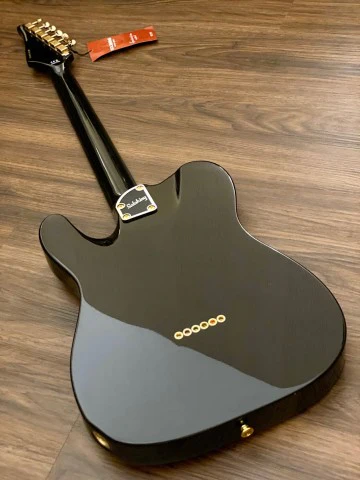 Soloking MT-1G MKII in Black Beauty with Gold Hardware and Matching Headstock - Image 4