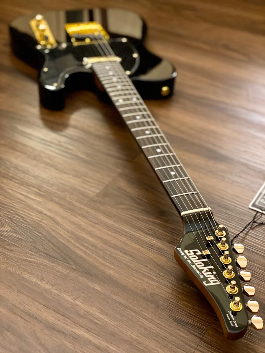 Soloking MT-1G MKII in Black Beauty with Gold Hardware and Roasted Maple Neck - Image 5